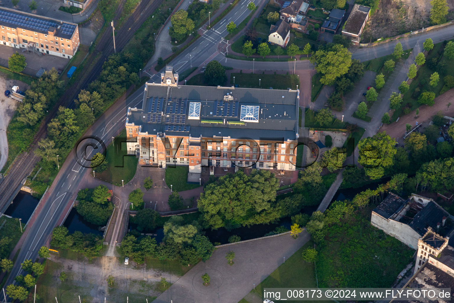 Vue aérienne de Chance à Gronau dans le département Rhénanie du Nord-Westphalie, Allemagne