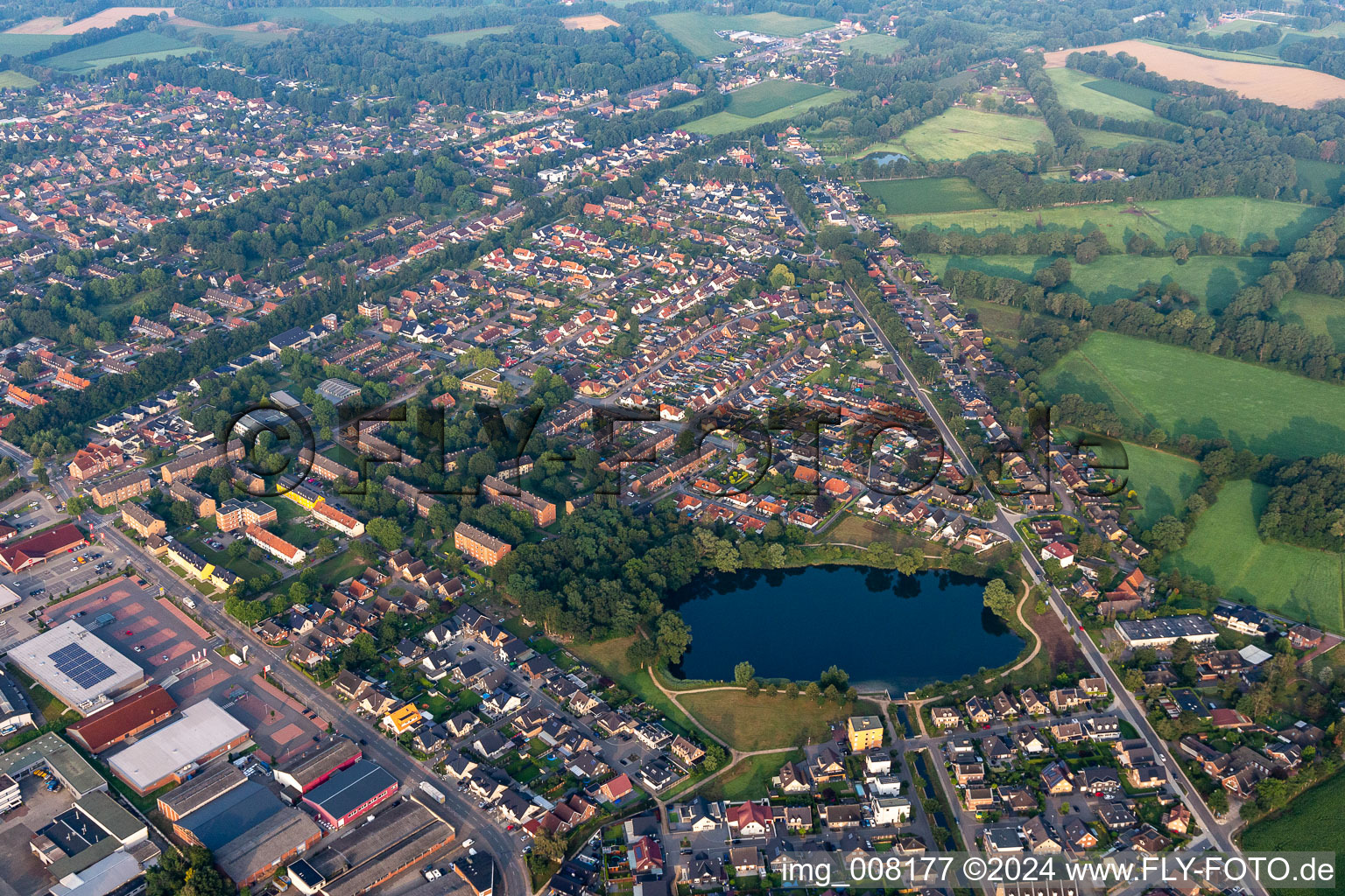 Vue aérienne de Sportif à Gronau dans le département Rhénanie du Nord-Westphalie, Allemagne