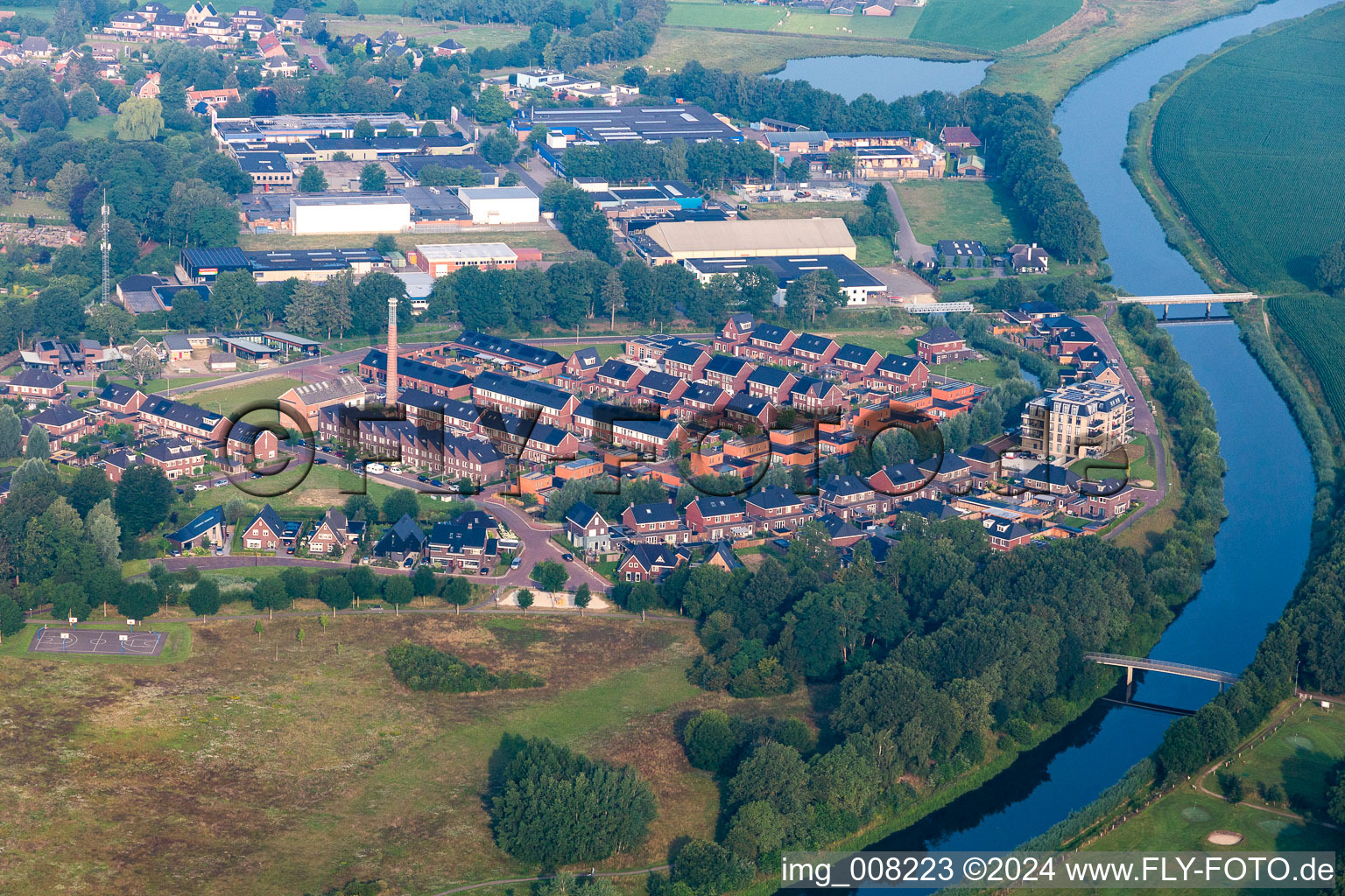 Vue aérienne de Parc Wandel de Maat à Eibergen dans le département Gueldre, Pays-Bas