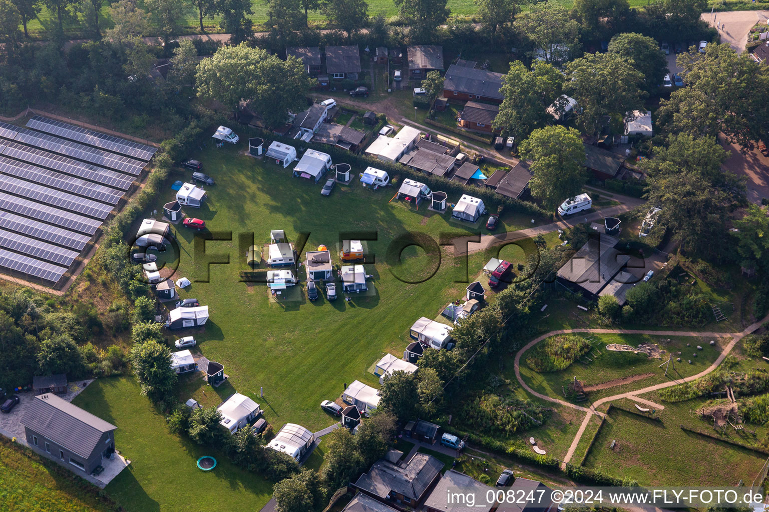 Photographie aérienne de Camping 't Wieskamp à Winterswijk Henxel dans le département Gueldre, Pays-Bas