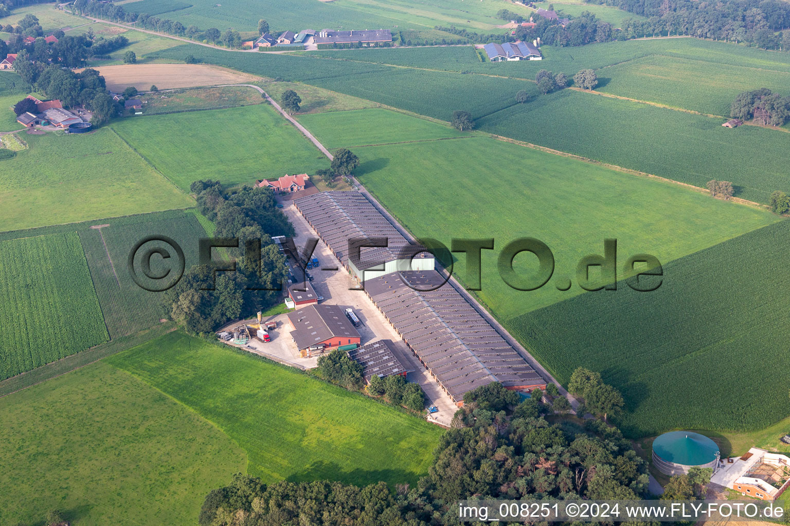 Vue aérienne de Harald Hying à Südlohn dans le département Rhénanie du Nord-Westphalie, Allemagne