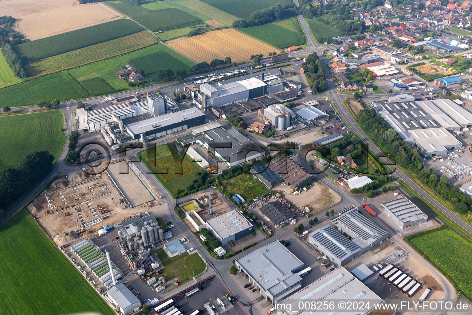 Vue oblique de Quartier Oeding in Südlohn dans le département Rhénanie du Nord-Westphalie, Allemagne