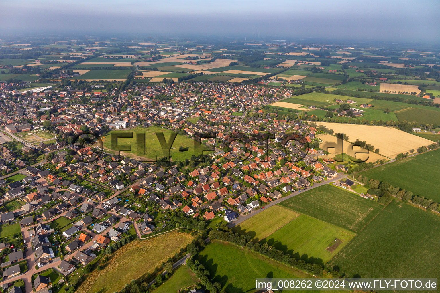 Vue aérienne de Quartier Weseke in Borken dans le département Rhénanie du Nord-Westphalie, Allemagne