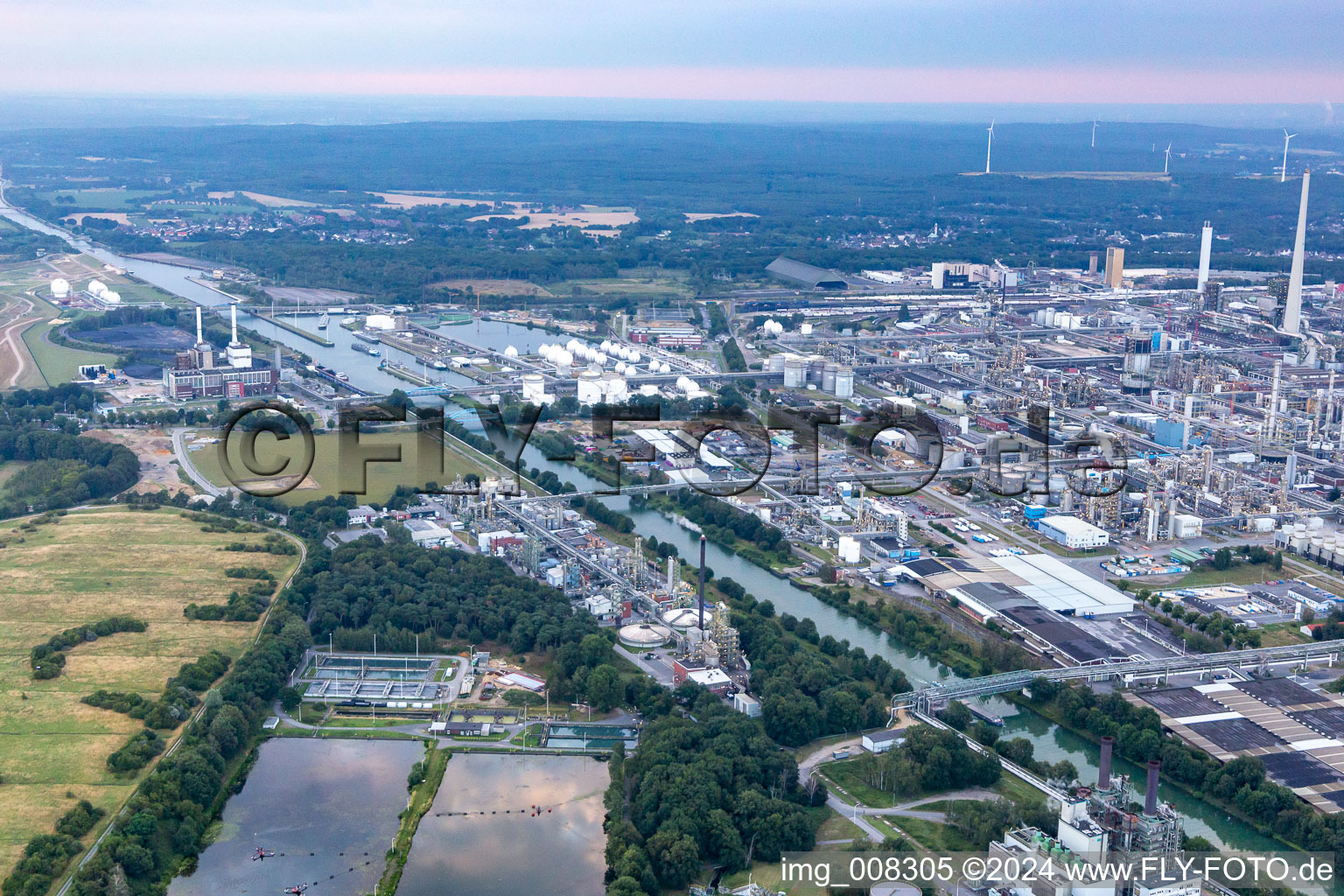 Photographie aérienne de Parc chimique Marl à le quartier Chemiezone in Marl dans le département Rhénanie du Nord-Westphalie, Allemagne