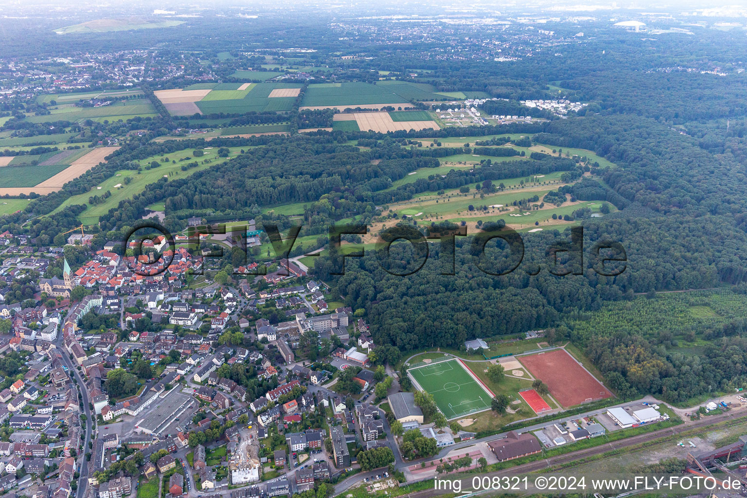 Vue aérienne de Quartier Westerholt in Herten dans le département Rhénanie du Nord-Westphalie, Allemagne