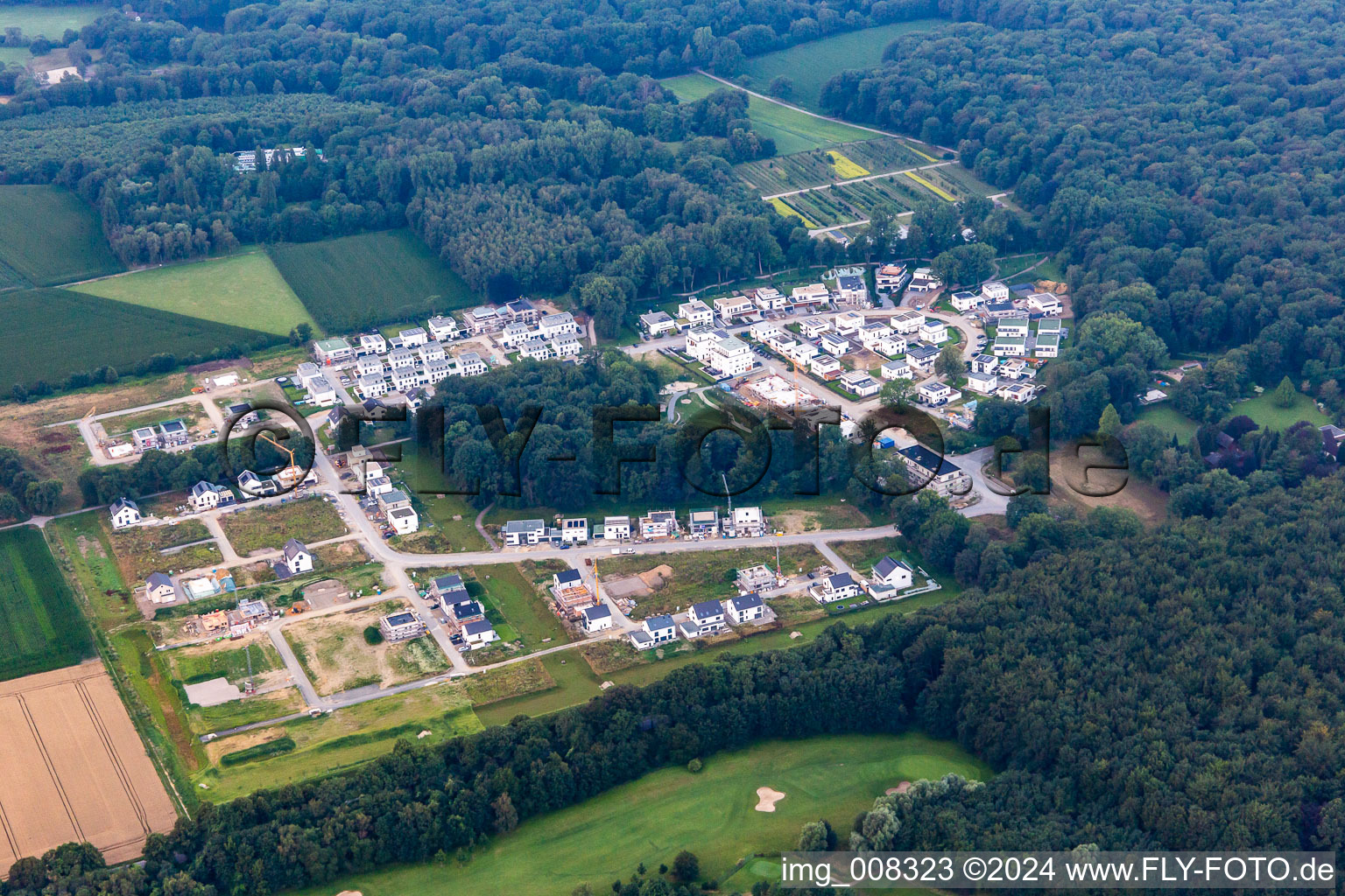 Vue aérienne de À la Chapelle de la Dame à le quartier Resse in Gelsenkirchen dans le département Rhénanie du Nord-Westphalie, Allemagne