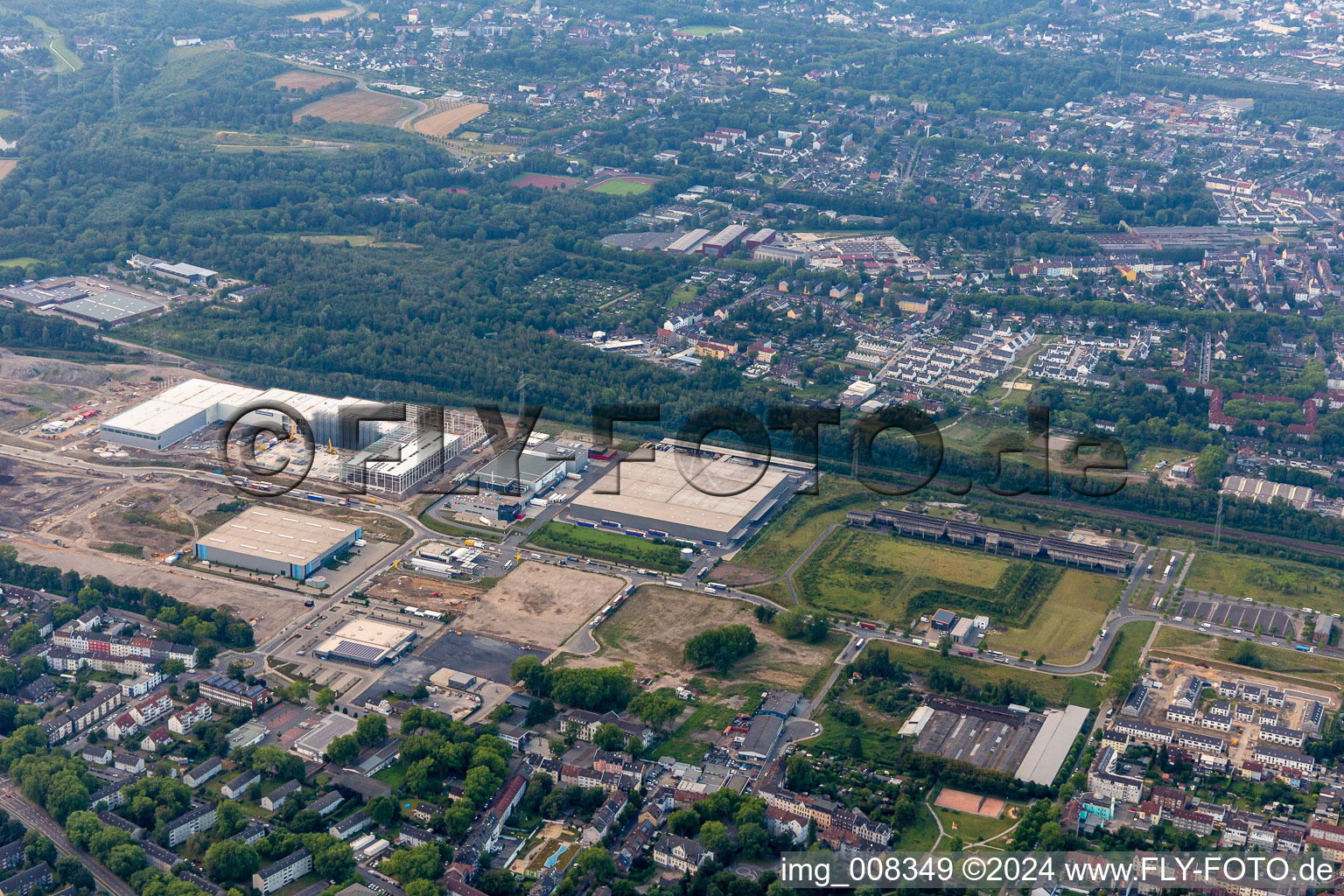 Vue aérienne de Almaring, Libreco à Gelsenkirchen dans le département Rhénanie du Nord-Westphalie, Allemagne