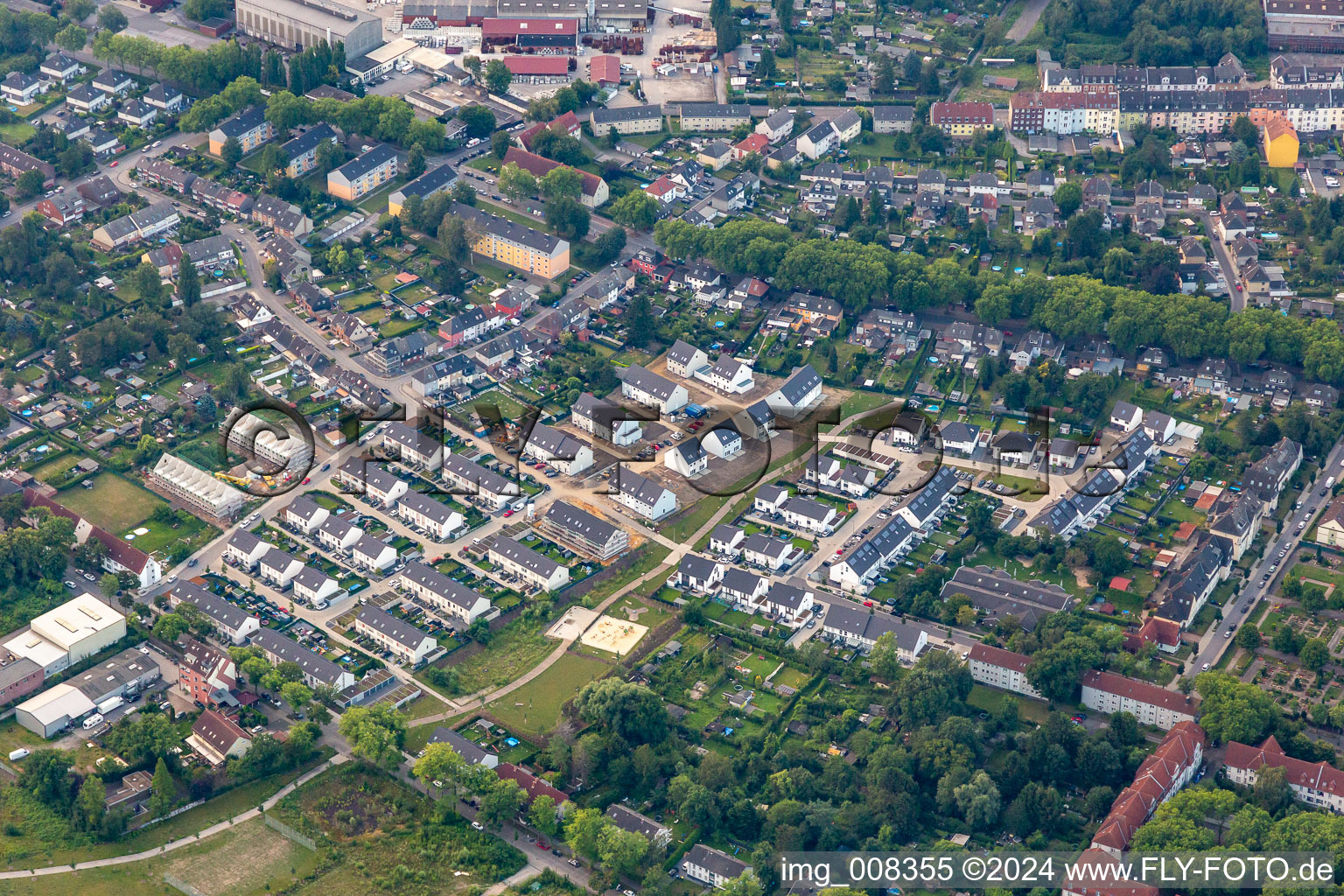 Vue aérienne de Quartier Ückendorf in Gelsenkirchen dans le département Rhénanie du Nord-Westphalie, Allemagne