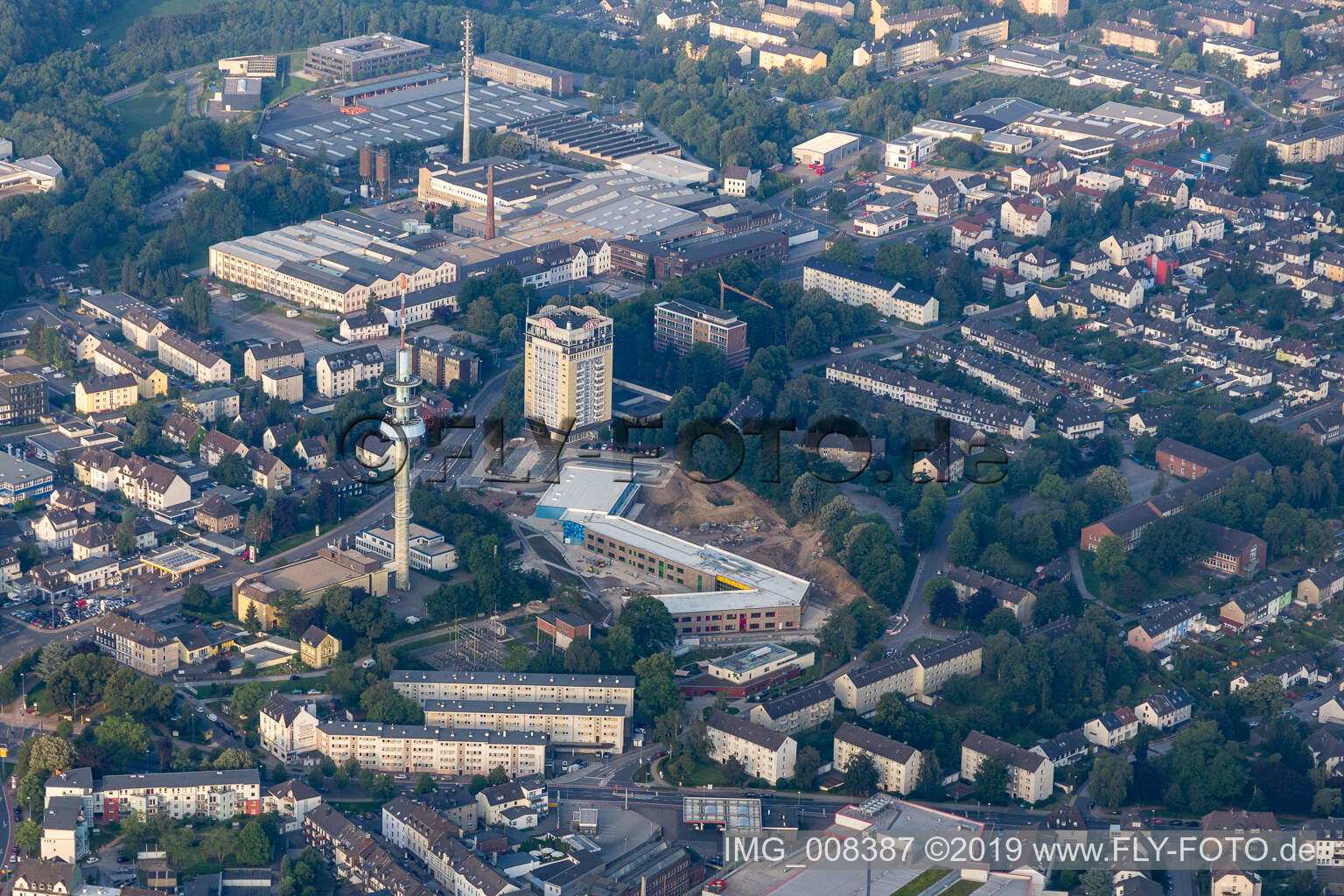 Vue aérienne de BKS à Velbert dans le département Rhénanie du Nord-Westphalie, Allemagne