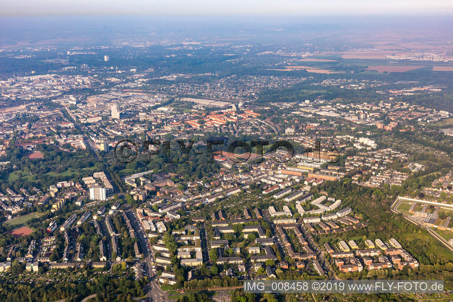 Vue aérienne de Ossendorf dans le département Rhénanie du Nord-Westphalie, Allemagne