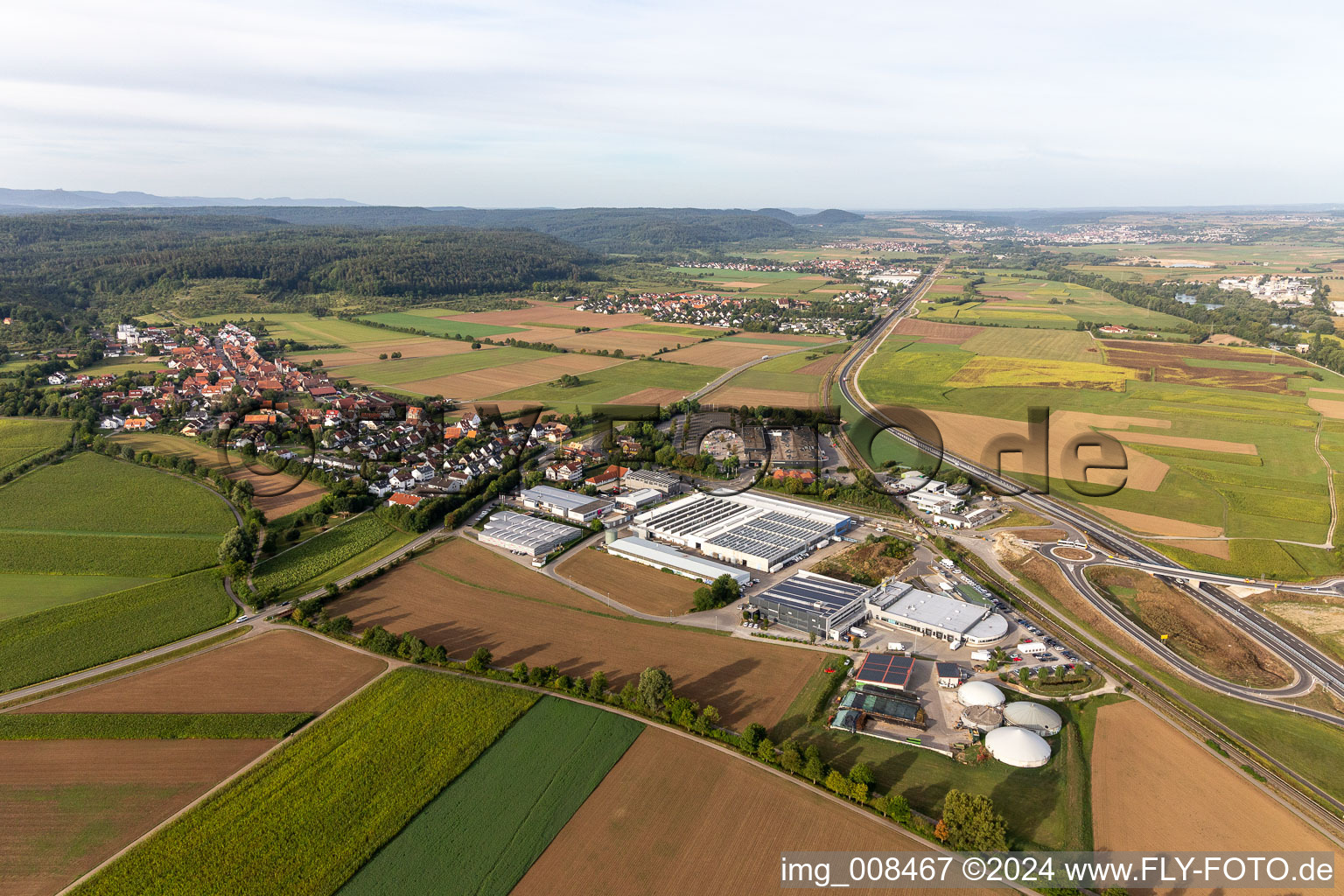 Vue aérienne de UDO Hôpital universitaire Service Organisation GmbH à le quartier Weilheim in Tübingen dans le département Bade-Wurtemberg, Allemagne