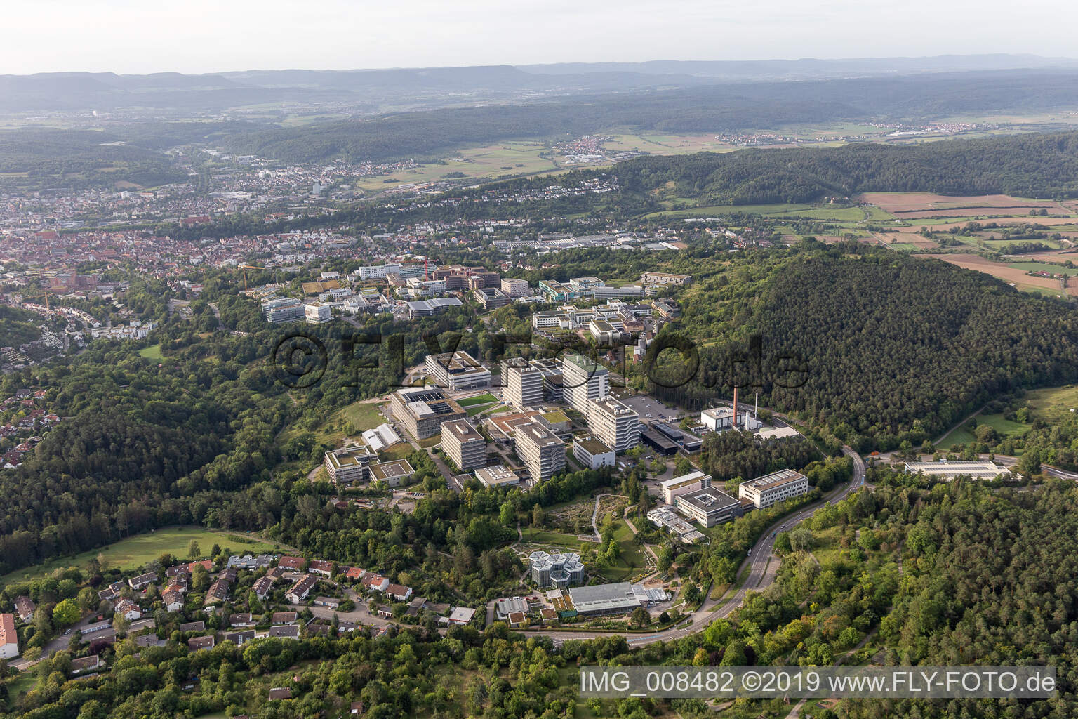 Photographie aérienne de Clinique BG, Université et Hôpital Universitaire Tübingen à Tübingen dans le département Bade-Wurtemberg, Allemagne