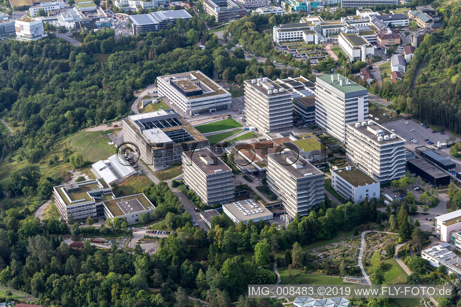 Photographie aérienne de Université Tübingen à Tübingen dans le département Bade-Wurtemberg, Allemagne