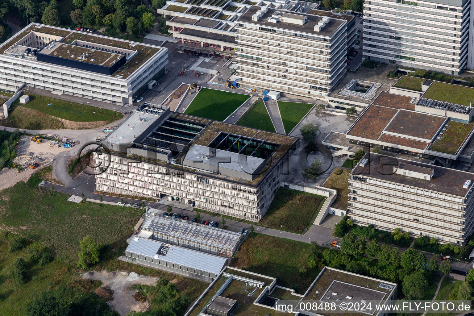 Université Tübingen à Tübingen dans le département Bade-Wurtemberg, Allemagne d'en haut