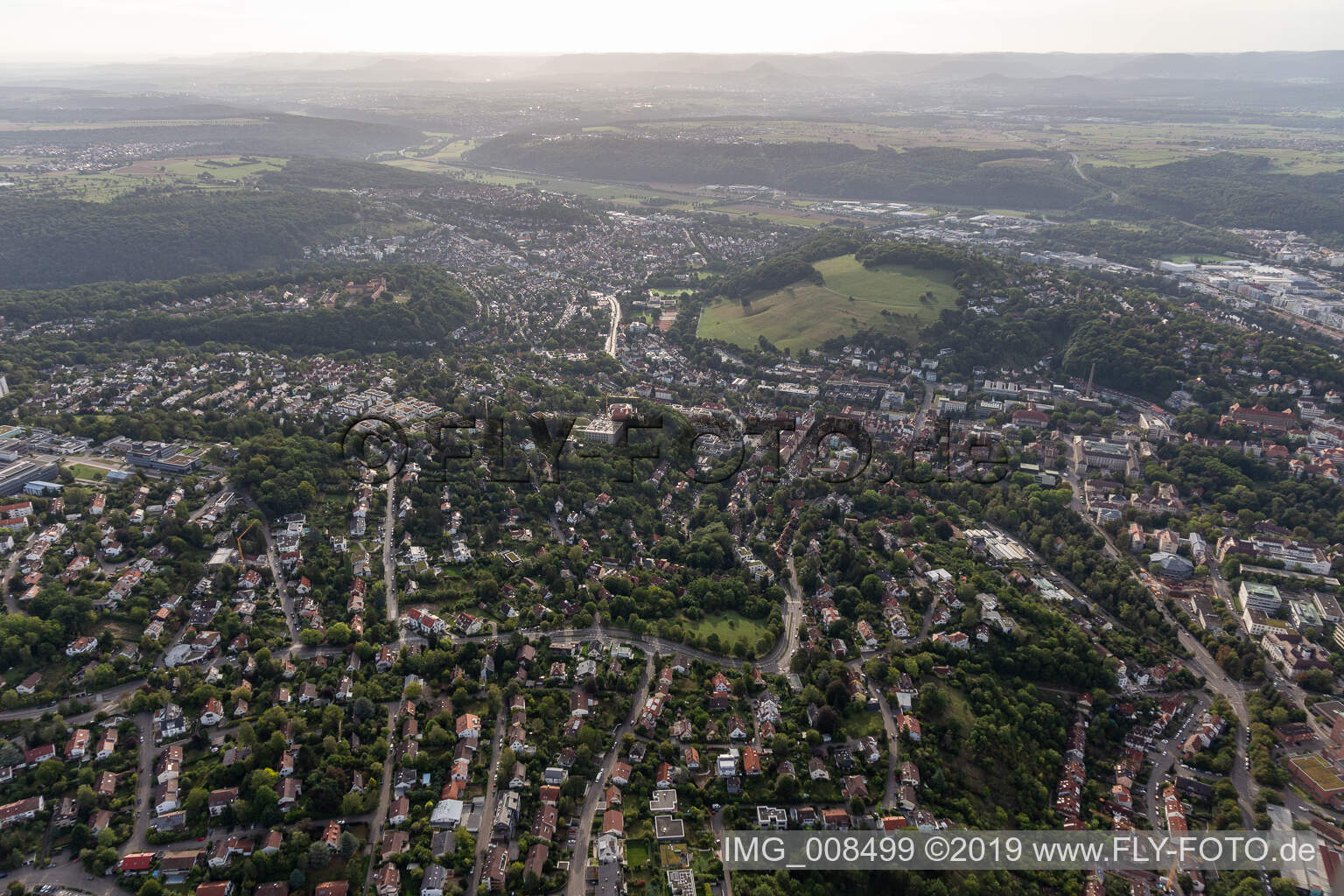 Vue aérienne de Quartier Universität in Tübingen dans le département Bade-Wurtemberg, Allemagne