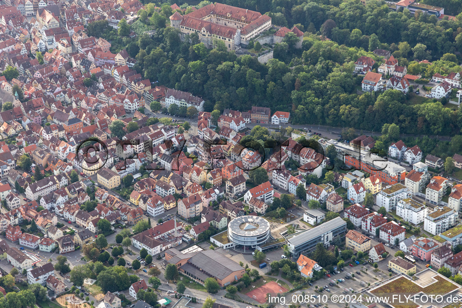 Vue aérienne de École communautaire de l'Ouest Tübingen à Tübingen dans le département Bade-Wurtemberg, Allemagne