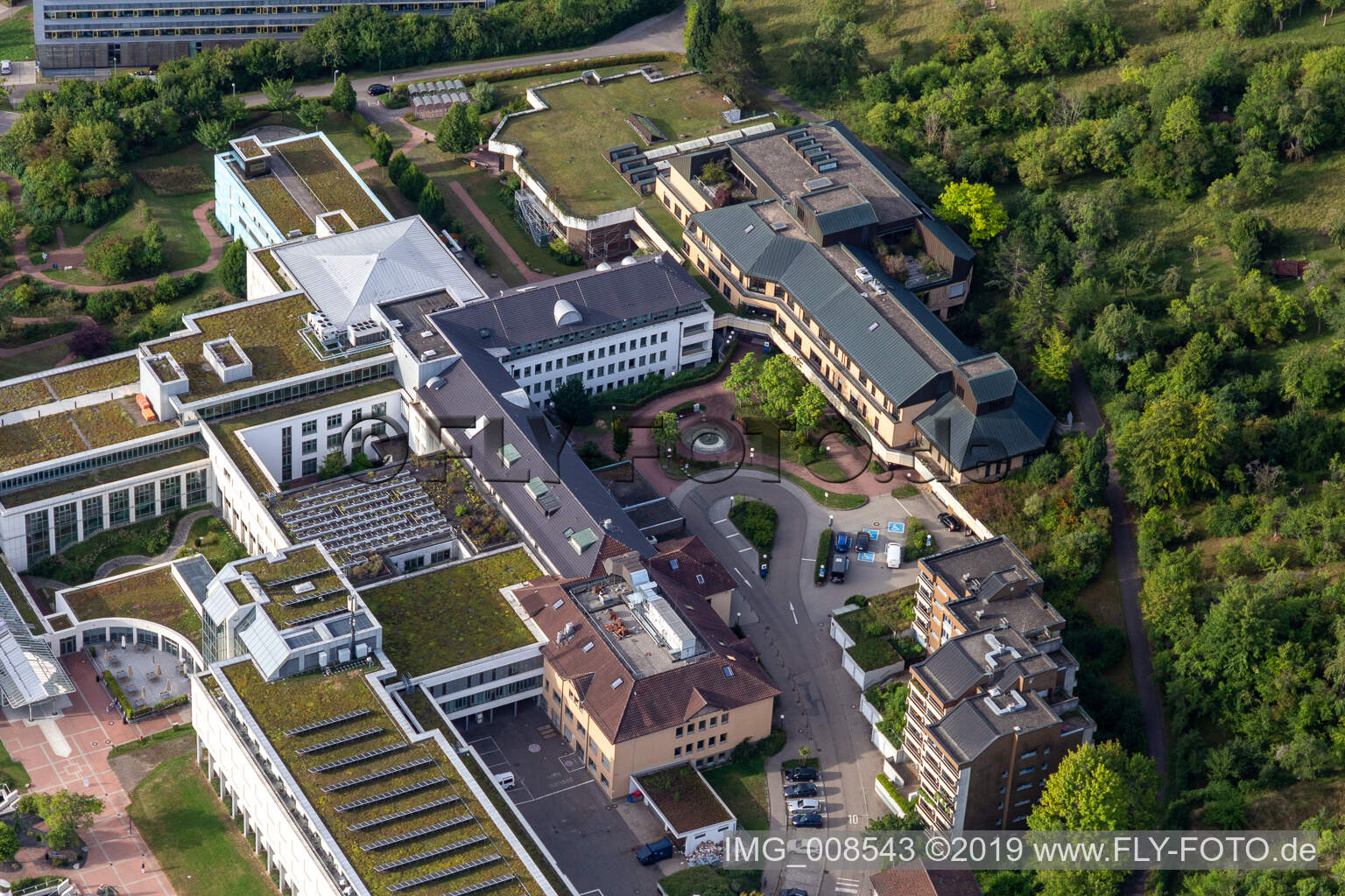 Clinique d'accidents BG Tübingen à le quartier Universität in Tübingen dans le département Bade-Wurtemberg, Allemagne hors des airs