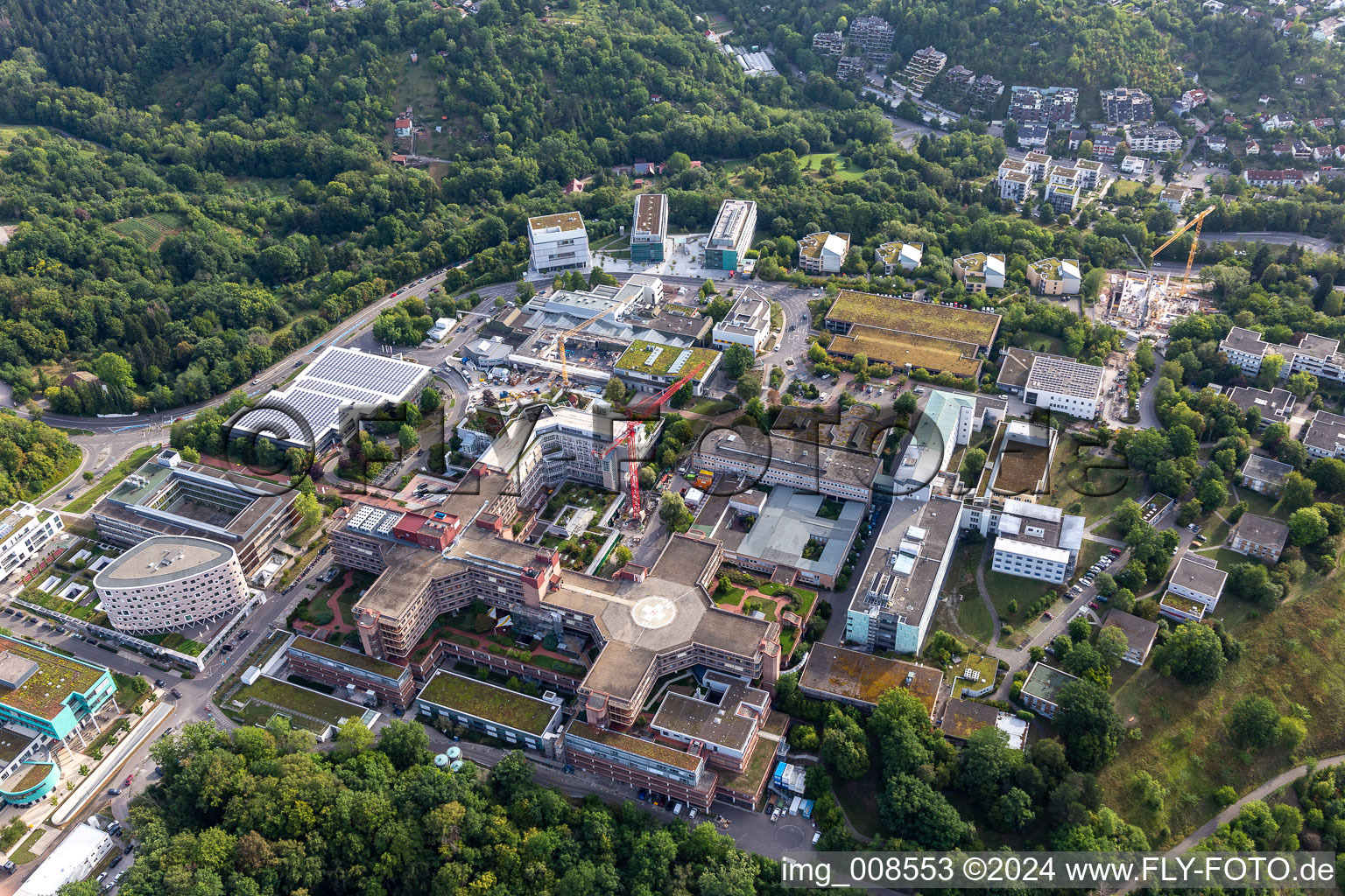 Image drone de Hôpital universitaire Tübingen à Tübingen dans le département Bade-Wurtemberg, Allemagne