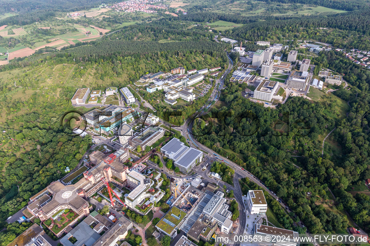 BG Klinik, Universität et hôpital universitaire Tübingen à le quartier Universität in Tübingen dans le département Bade-Wurtemberg, Allemagne d'un drone