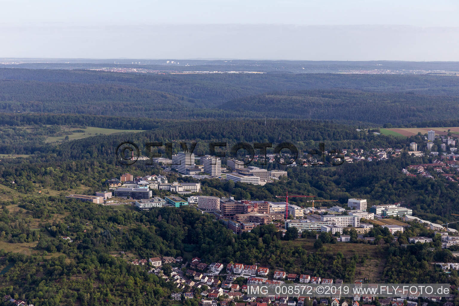 Vue aérienne de CureVac. Immatics, Institut Max Planck de biologie du développement à Tübingen dans le département Bade-Wurtemberg, Allemagne