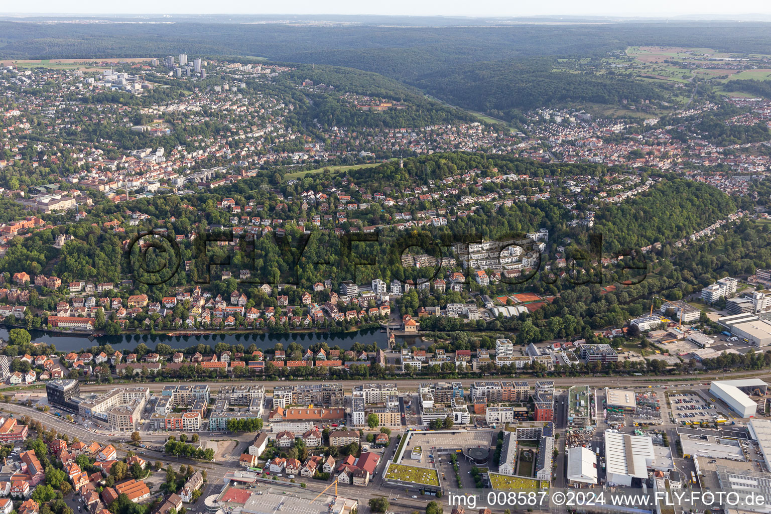 Vue aérienne de Quartier Österberg in Tübingen dans le département Bade-Wurtemberg, Allemagne