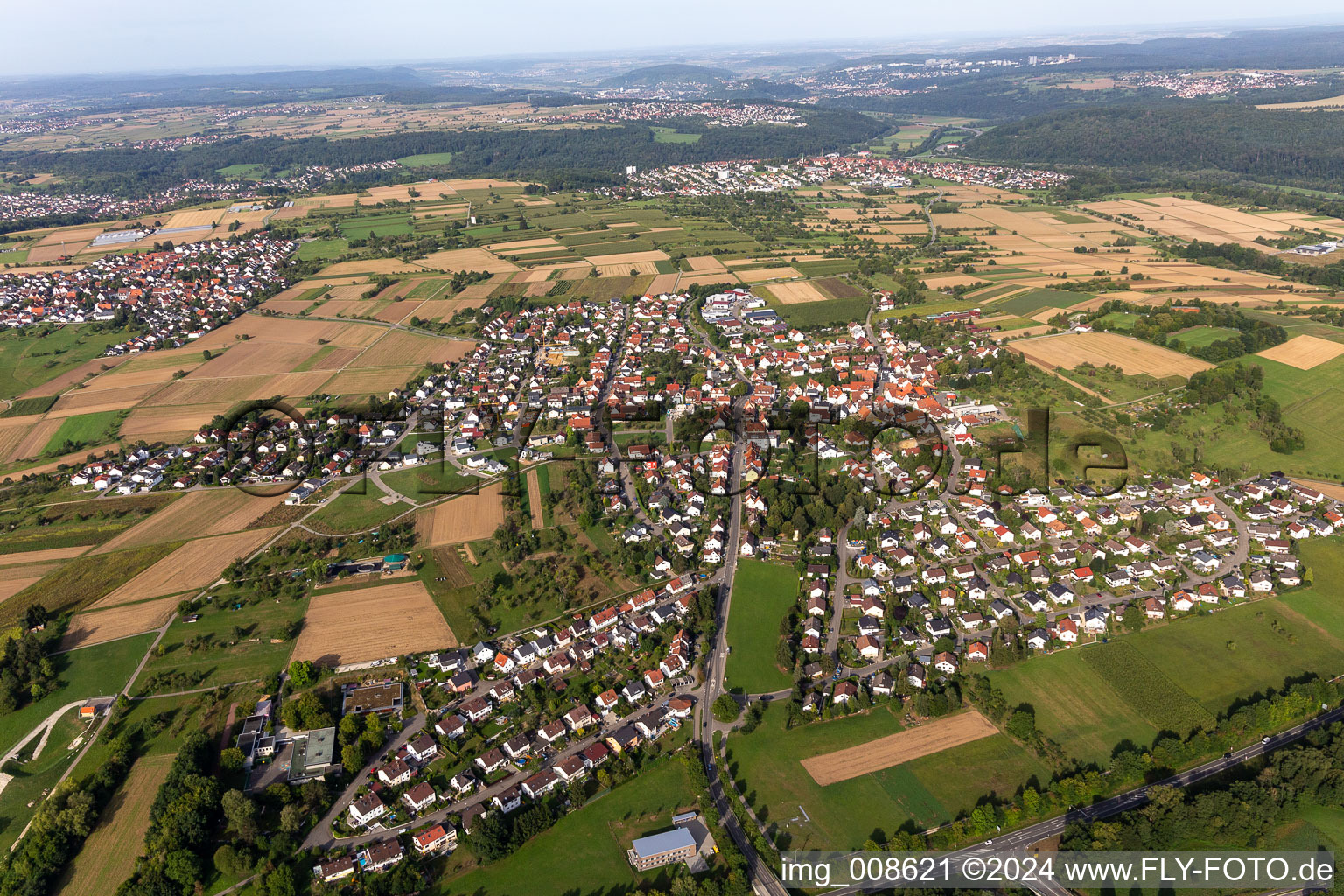 Vue aérienne de Quartier Sickenhausen in Reutlingen dans le département Bade-Wurtemberg, Allemagne