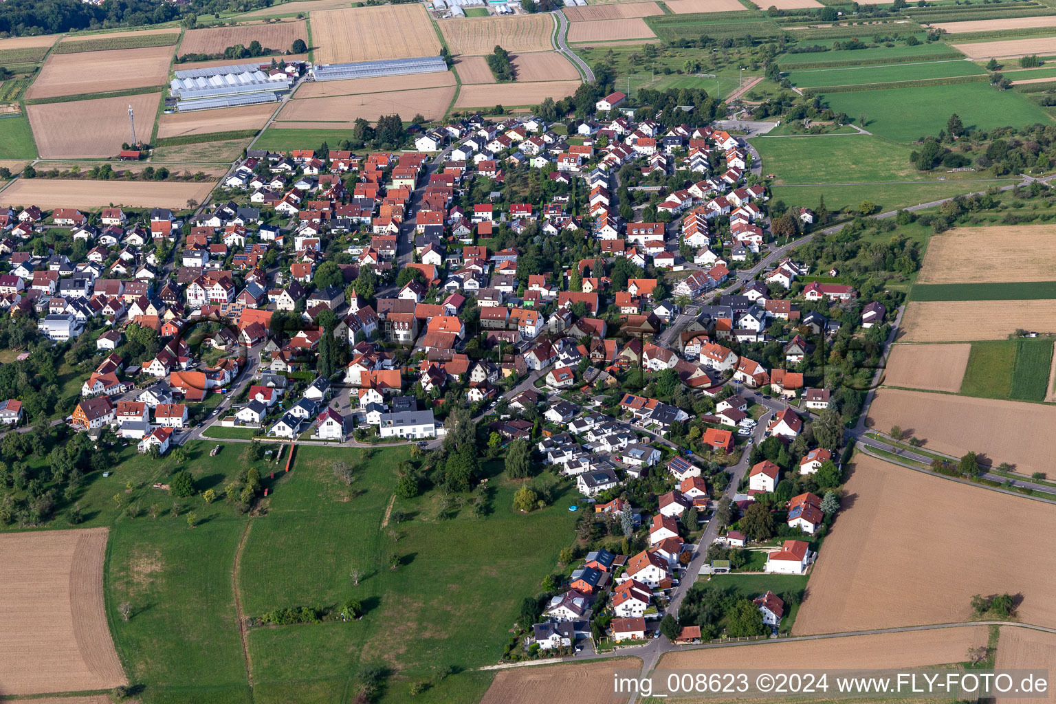 Vue aérienne de Quartier Degerschlacht in Reutlingen dans le département Bade-Wurtemberg, Allemagne