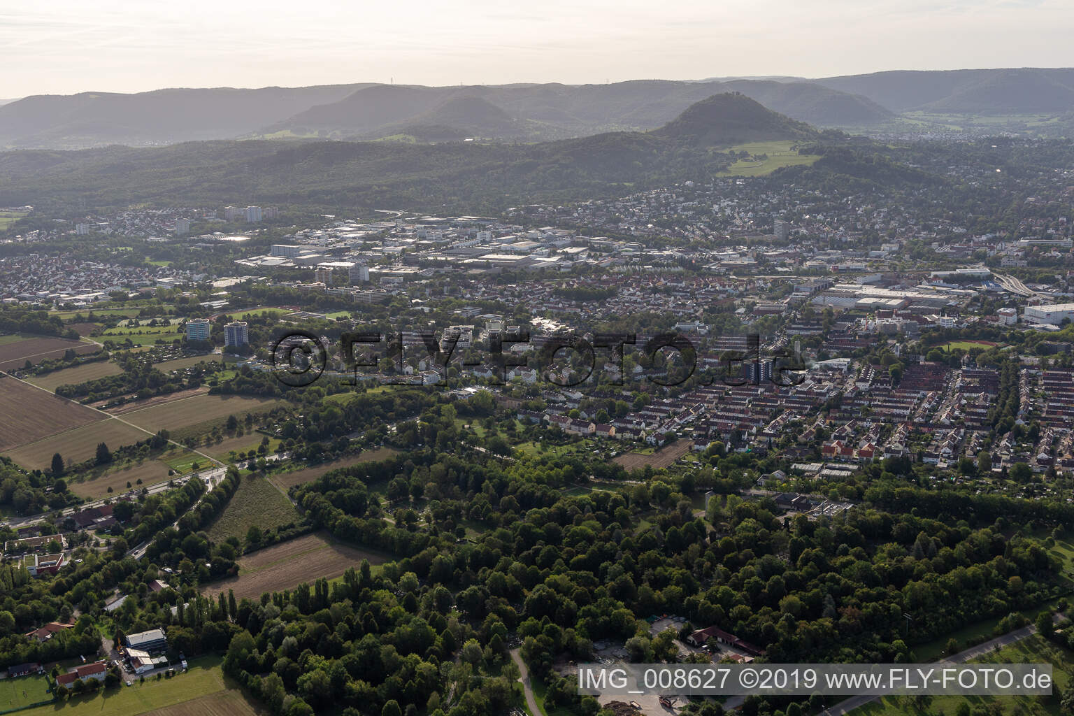Vue aérienne de Reutlingen dans le département Bade-Wurtemberg, Allemagne