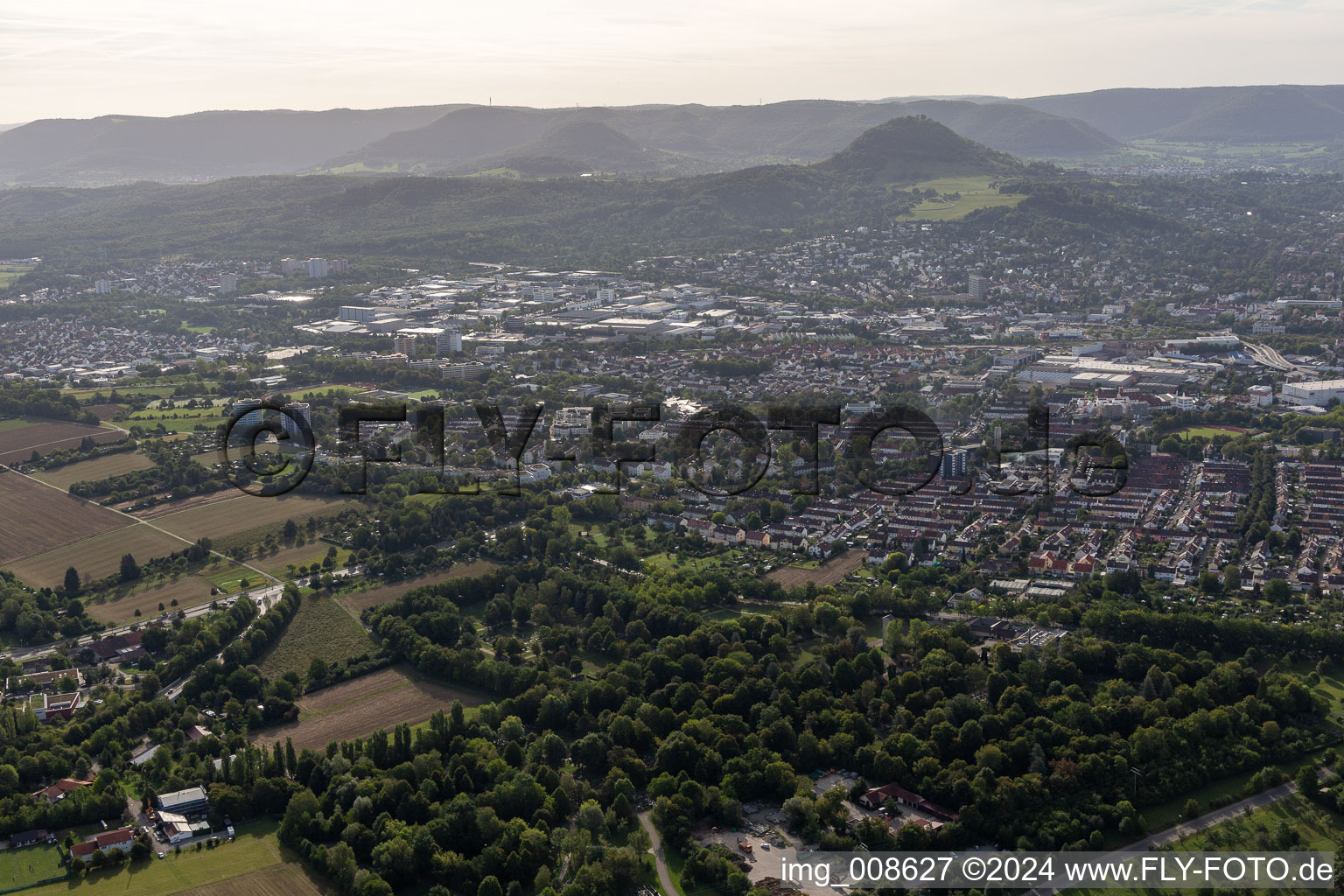 Vue aérienne de Reutlingen dans le département Bade-Wurtemberg, Allemagne