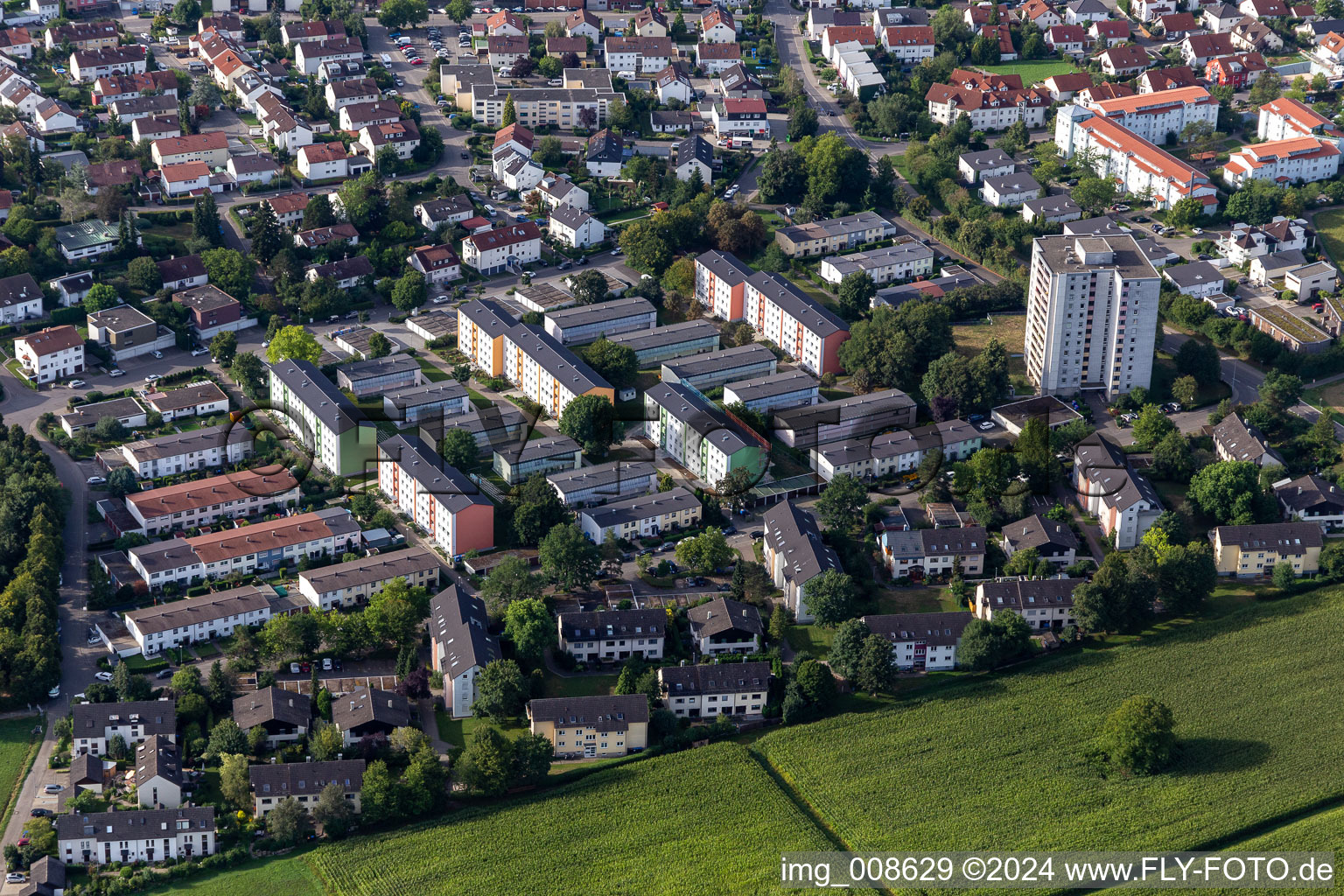 Vue aérienne de Quartier Betzingen in Reutlingen dans le département Bade-Wurtemberg, Allemagne