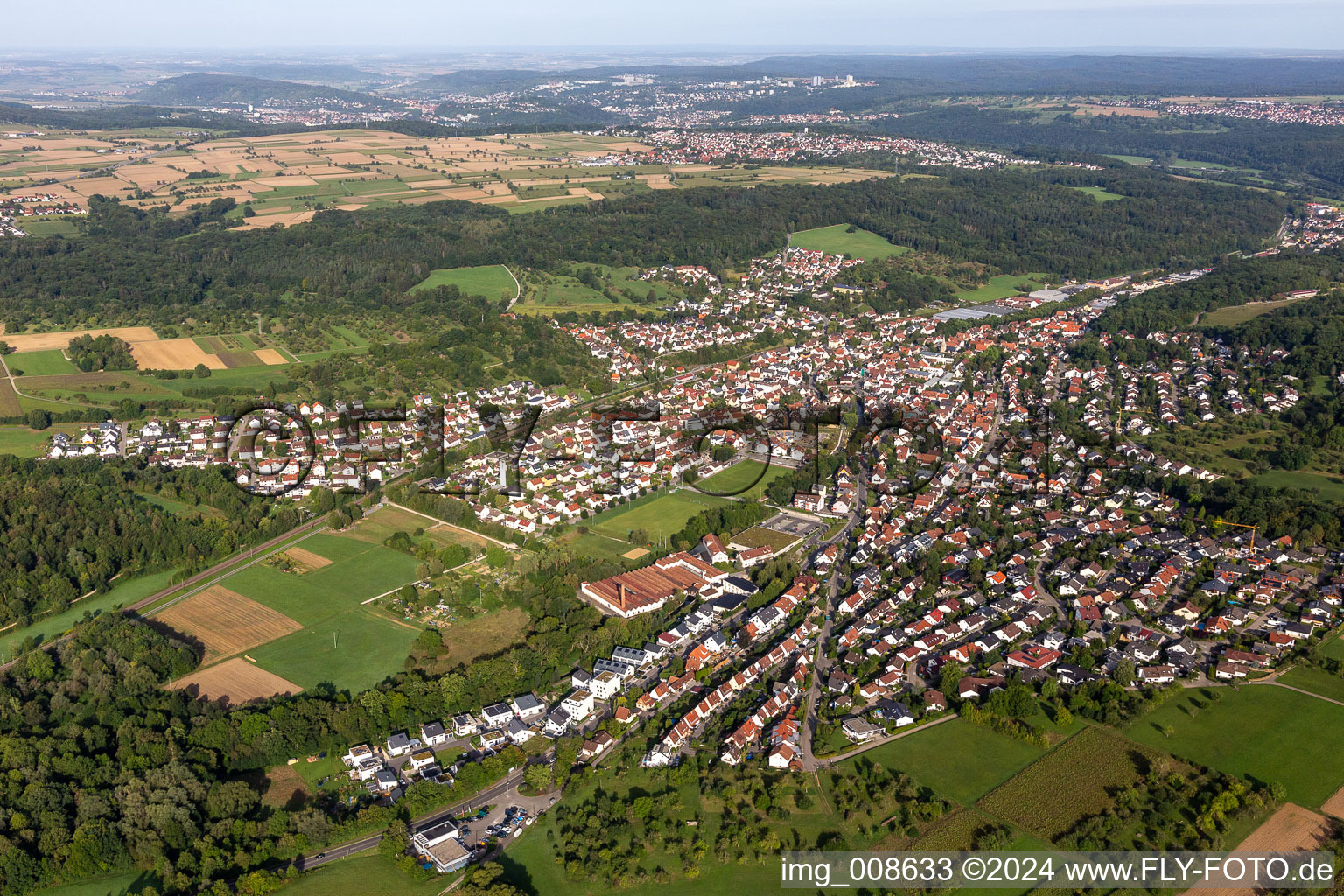 Photographie aérienne de Quartier Betzingen in Reutlingen dans le département Bade-Wurtemberg, Allemagne