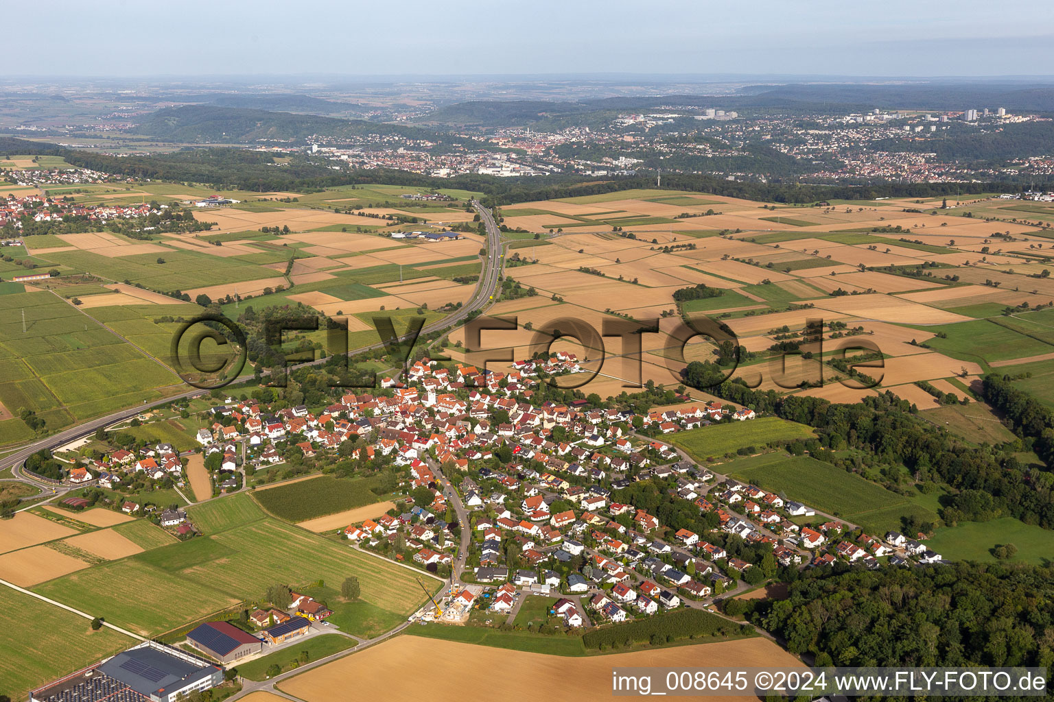 Photographie aérienne de Quartier Jettenburg in Kusterdingen dans le département Bade-Wurtemberg, Allemagne