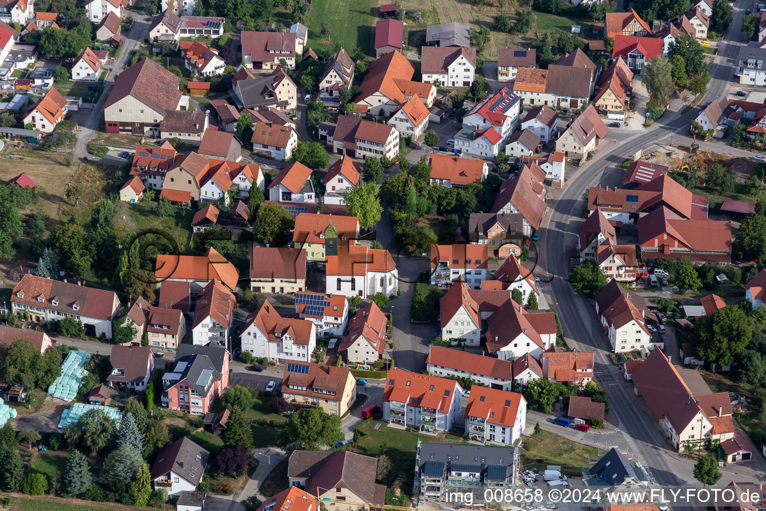 Vue aérienne de Quartier Wankheim in Kusterdingen dans le département Bade-Wurtemberg, Allemagne