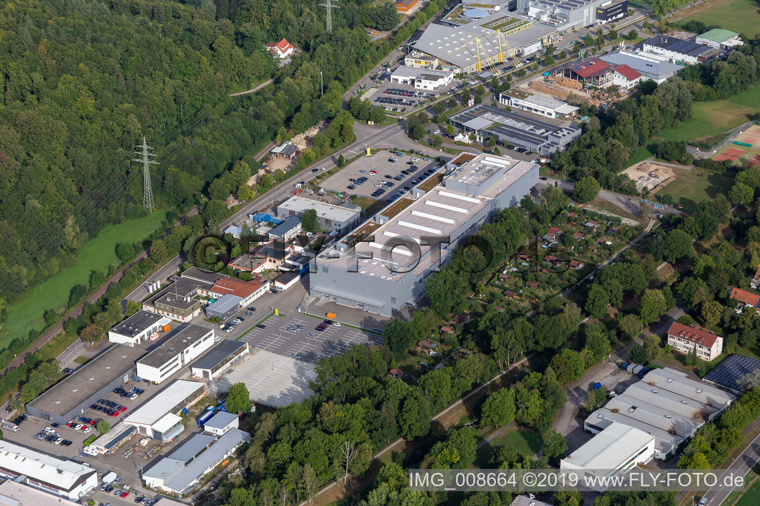 Vue aérienne de Quartier Gartenstadt in Tübingen dans le département Bade-Wurtemberg, Allemagne