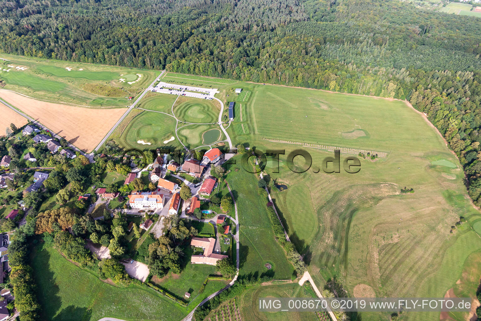Photographie aérienne de Club de golf du château de Kressbach à Tübingen dans le département Bade-Wurtemberg, Allemagne