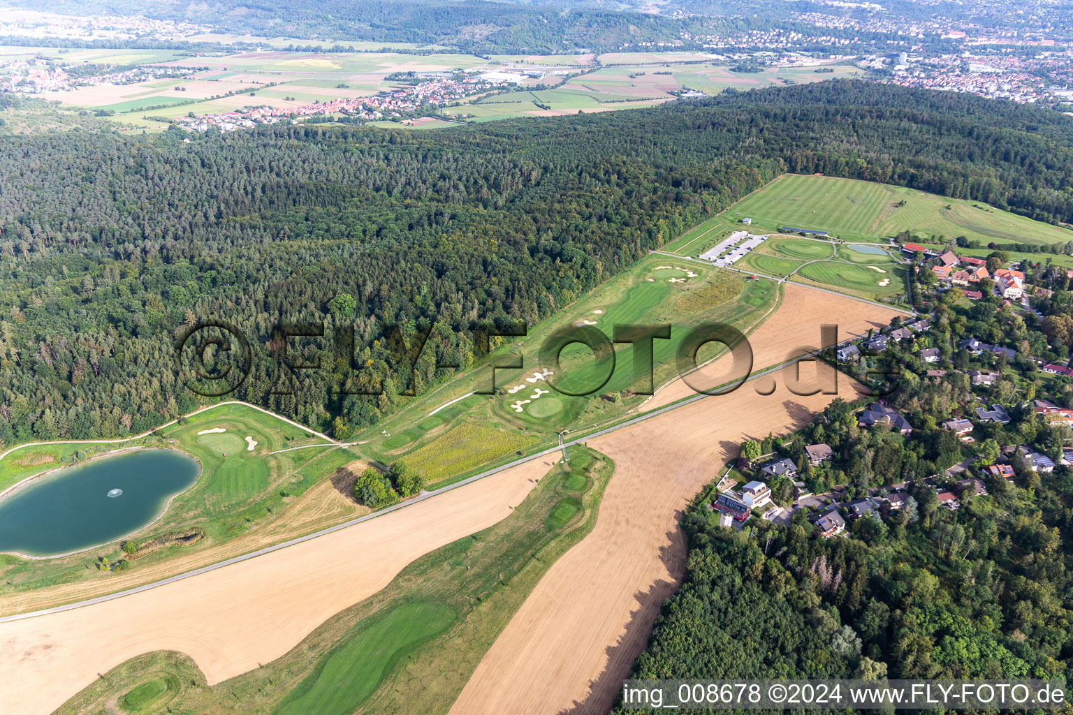 Club de golf du château de Kressbach à le quartier Kreßbach in Tübingen dans le département Bade-Wurtemberg, Allemagne hors des airs