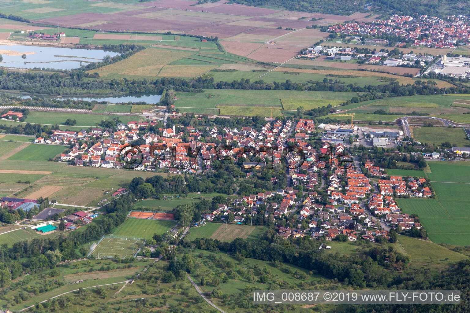 Vue aérienne de Bühl bei Tübingen dans le département Bade-Wurtemberg, Allemagne
