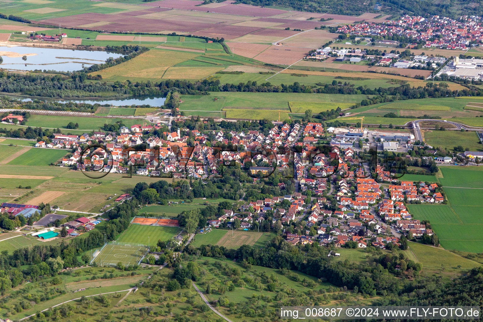 Vue aérienne de Bühl bei Tübingen dans le département Bade-Wurtemberg, Allemagne