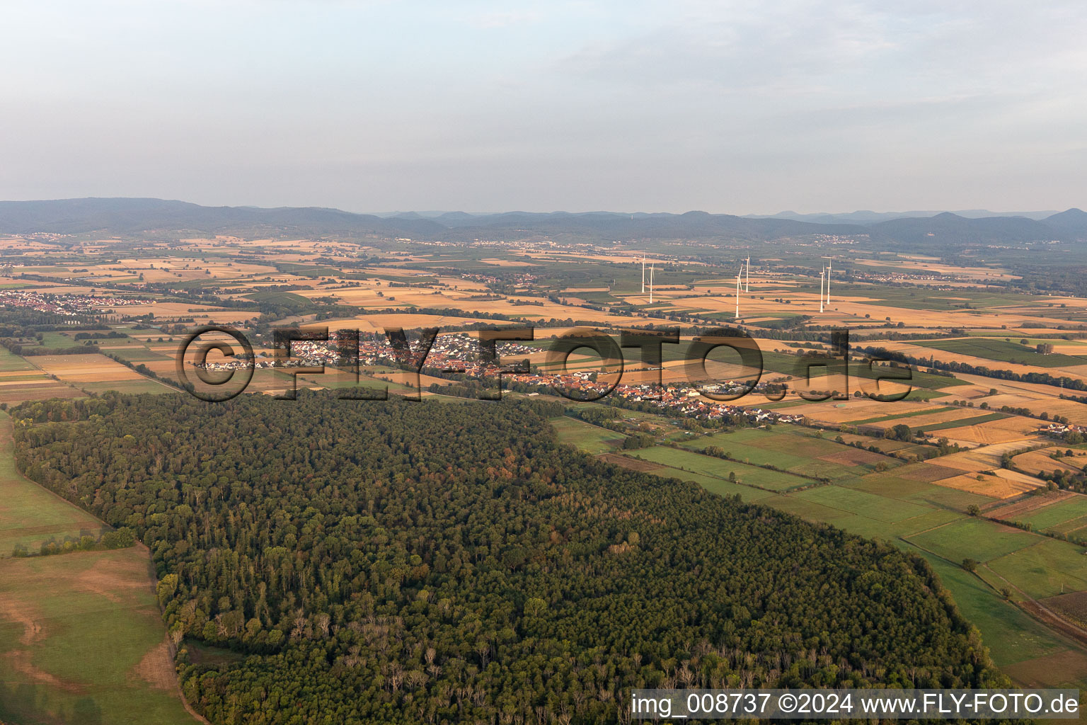 Photographie aérienne de Freckenfeld dans le département Rhénanie-Palatinat, Allemagne