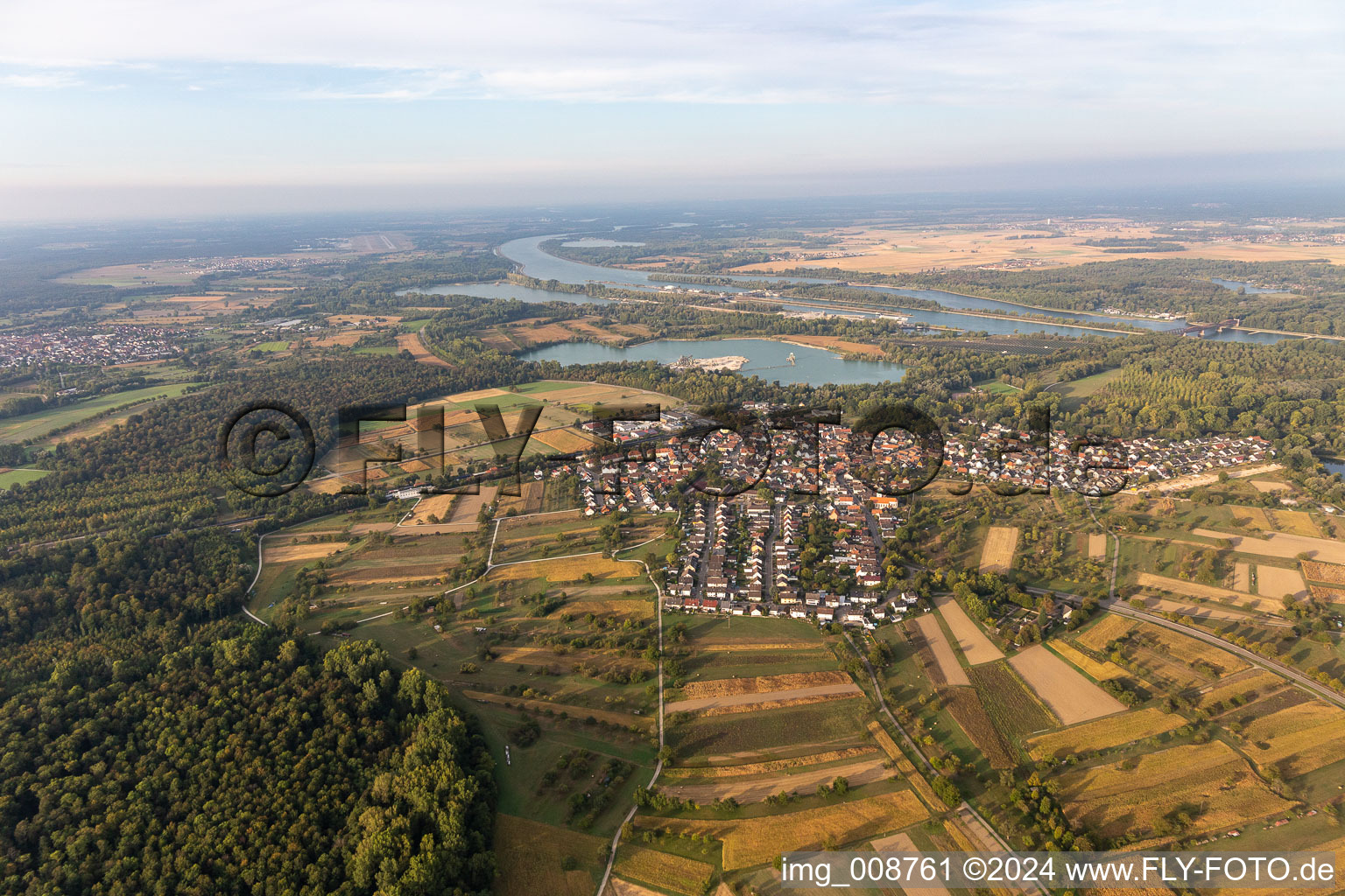 Vue aérienne de Quartier Wintersdorf in Rastatt dans le département Bade-Wurtemberg, Allemagne