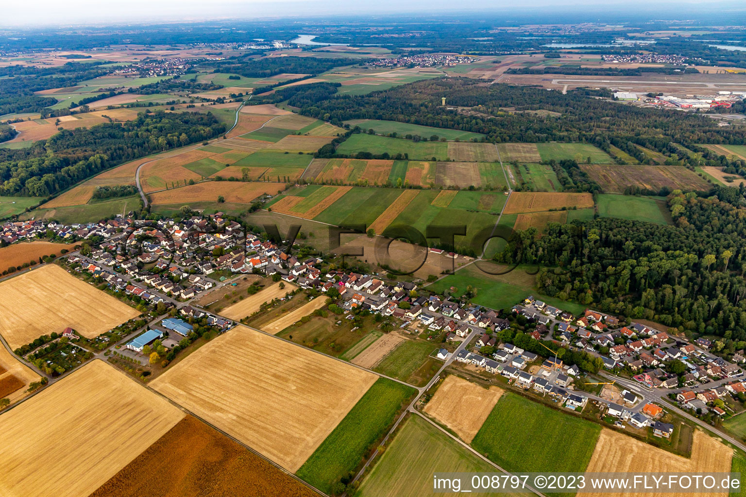 Photographie aérienne de Quartier Leiberstung in Sinzheim dans le département Bade-Wurtemberg, Allemagne