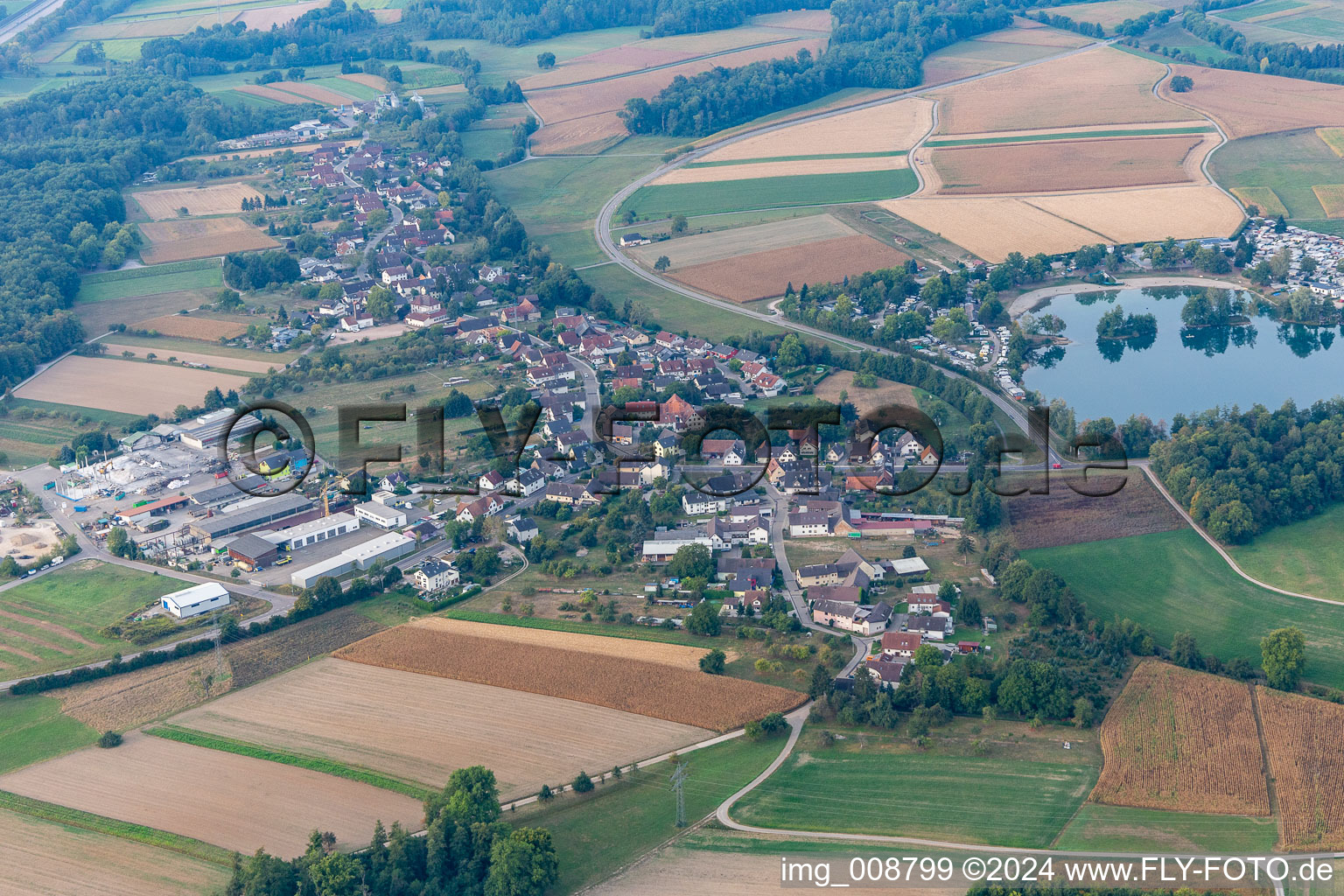 Vue aérienne de Quartier Oberbruch in Bühl dans le département Bade-Wurtemberg, Allemagne