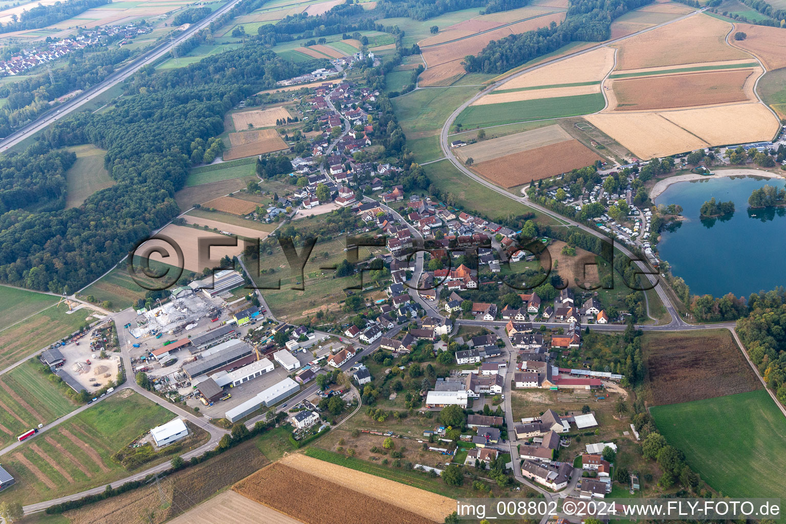 Vue aérienne de Quartier Oberbruch in Bühl dans le département Bade-Wurtemberg, Allemagne