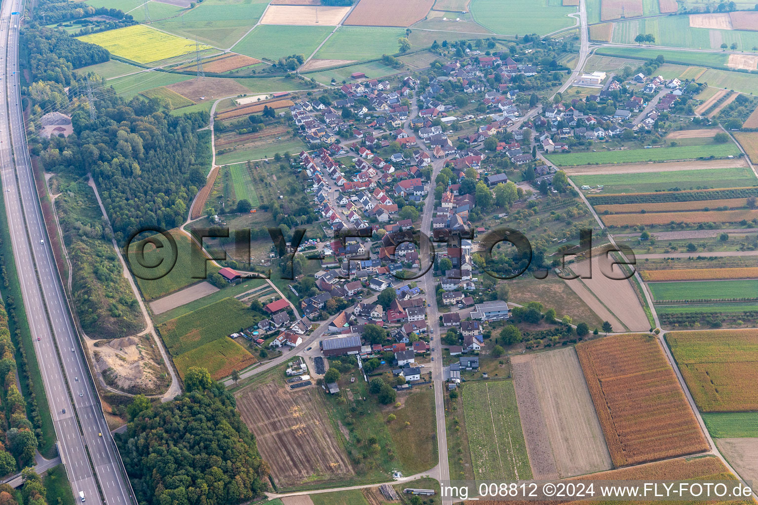 Vue aérienne de Quartier Balzhofen in Bühl dans le département Bade-Wurtemberg, Allemagne