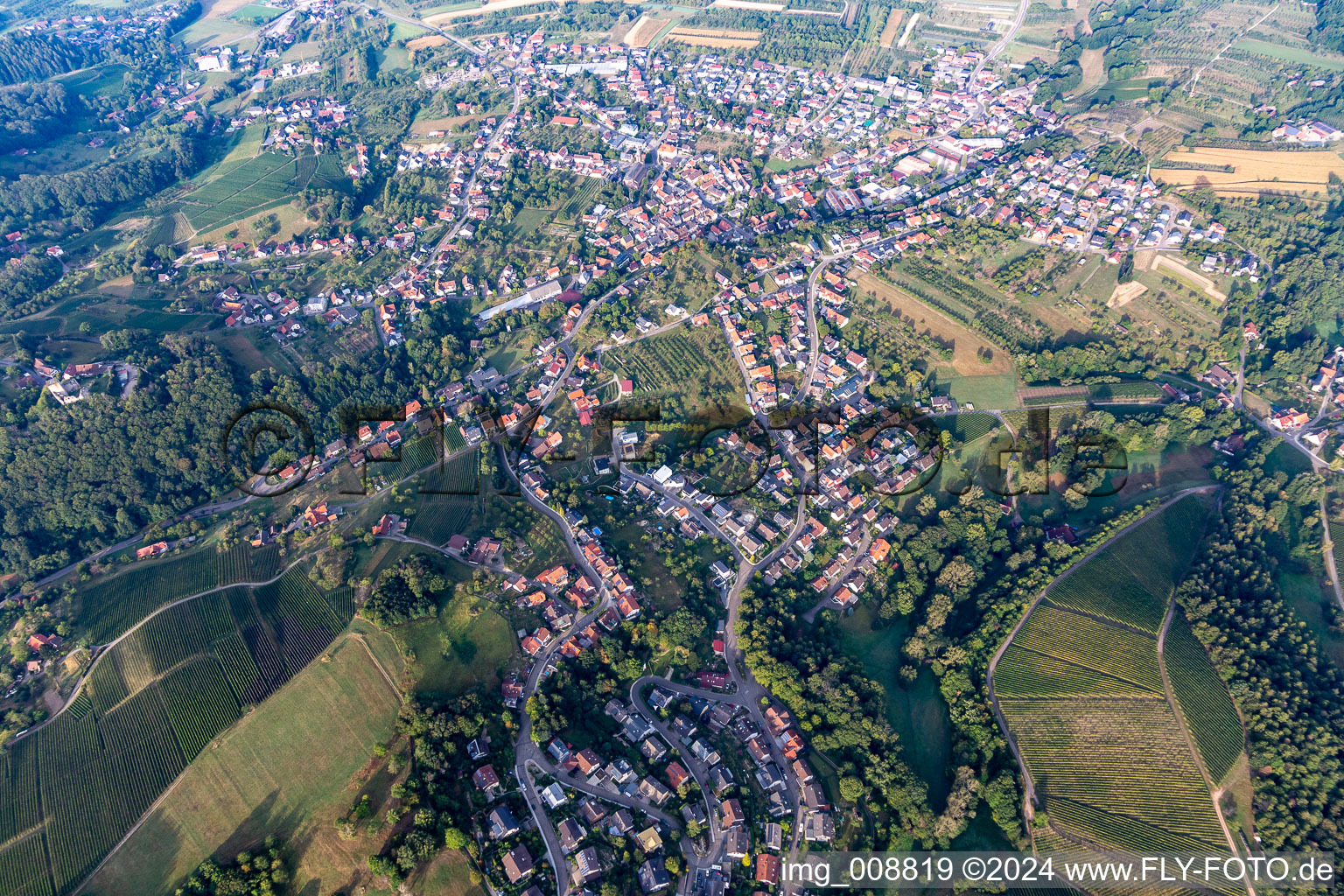 Vue aérienne de Lauf dans le département Bade-Wurtemberg, Allemagne