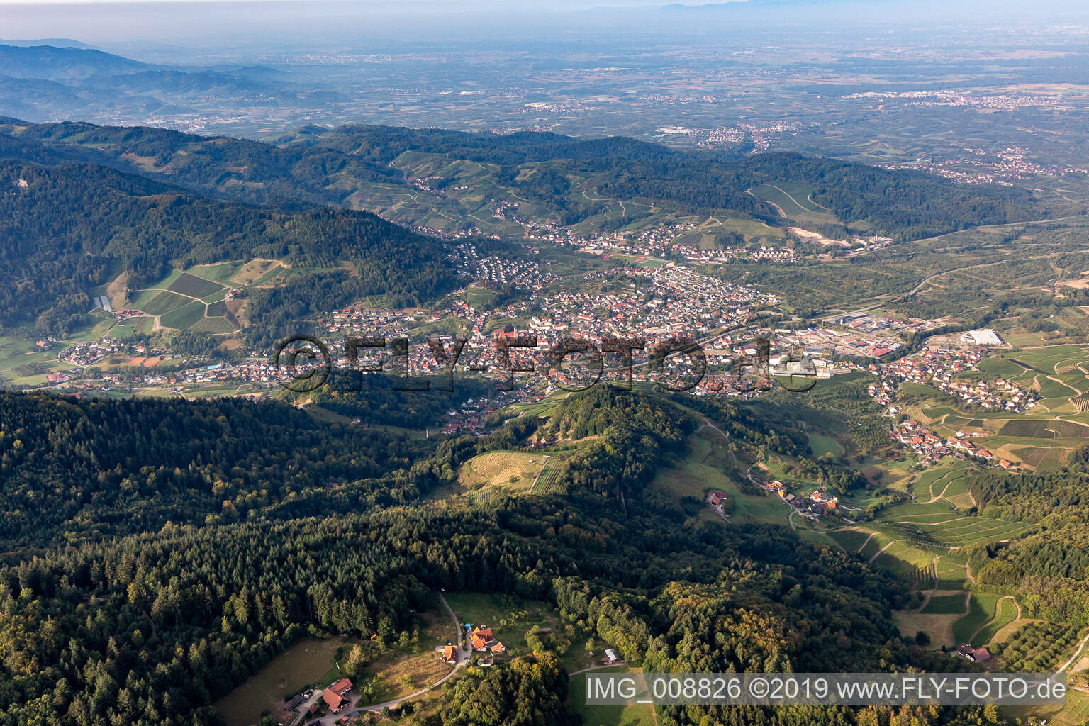 Vue aérienne de Ranch Hagenberg à Sasbachwalden dans le département Bade-Wurtemberg, Allemagne