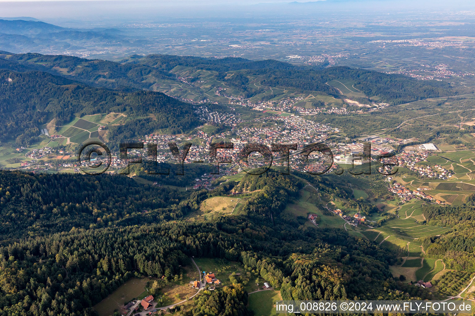 Vue aérienne de Ranch Hagenberg à Sasbachwalden dans le département Bade-Wurtemberg, Allemagne