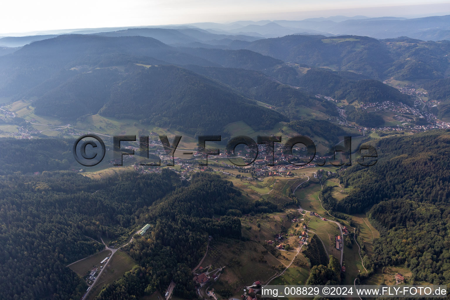 Vue aérienne de Seebach dans le département Bade-Wurtemberg, Allemagne