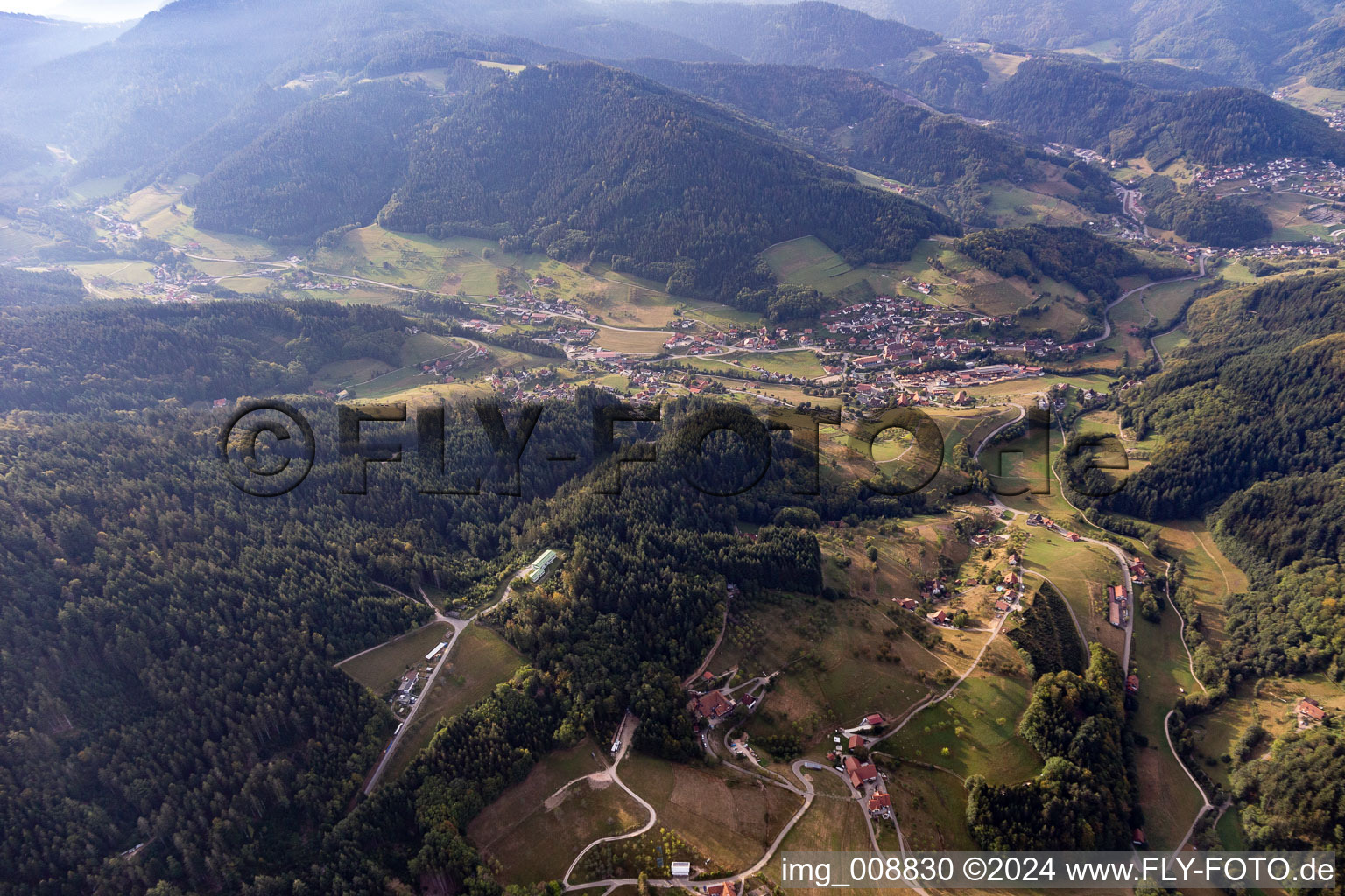 Vue aérienne de Seebach dans le département Bade-Wurtemberg, Allemagne