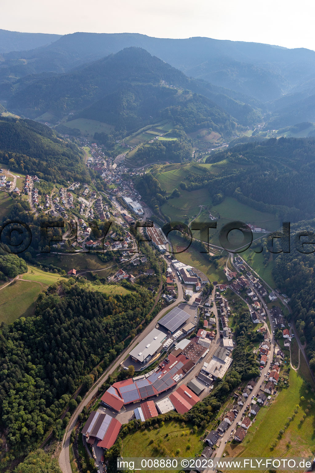 Vue aérienne de Quartier Bad Peterstal in Bad Peterstal-Griesbach dans le département Bade-Wurtemberg, Allemagne